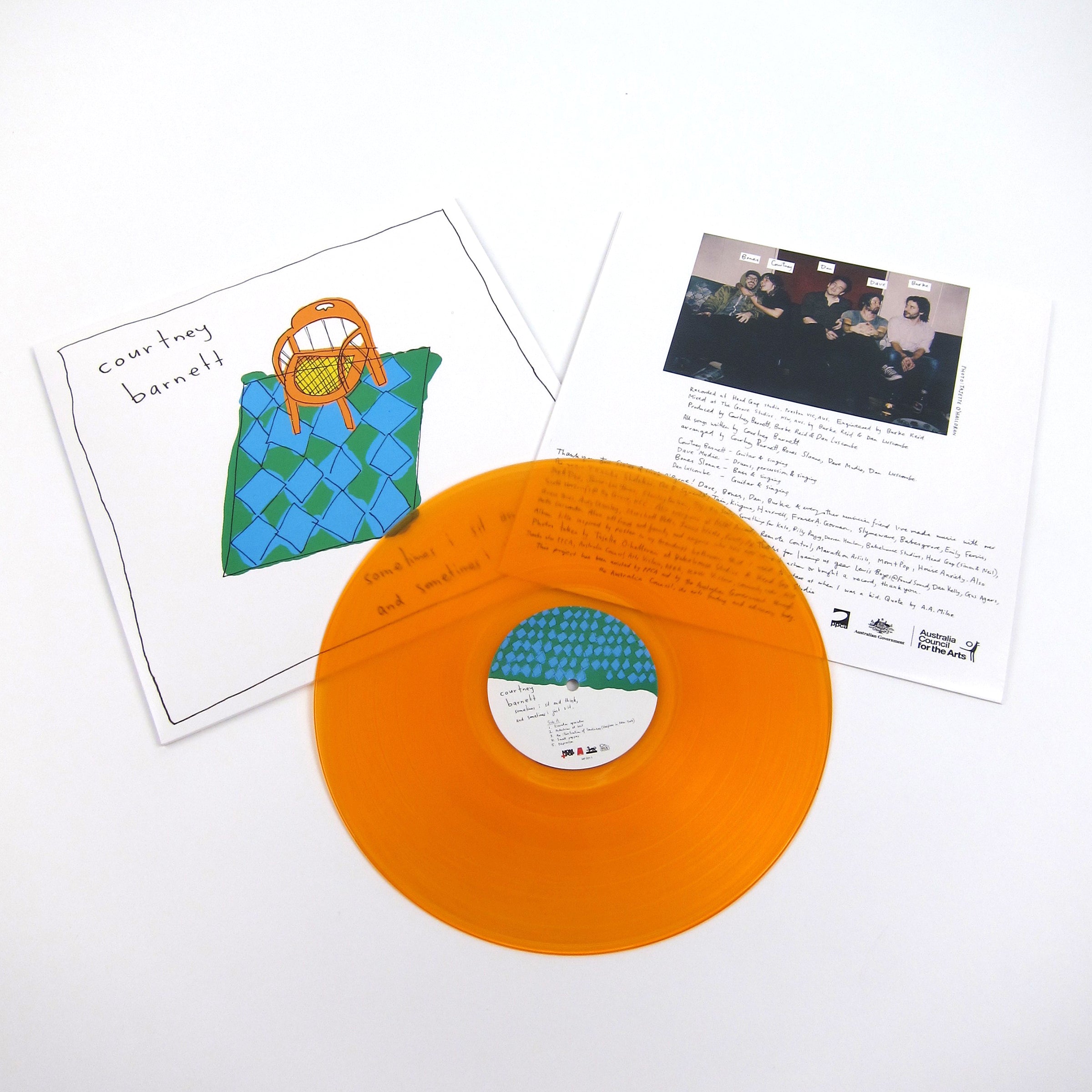 Courtney Barnett: Sometimes I Sit And Think, And Sometimes I Just Sit - Orange Vinyl LP (Hot Deal!)