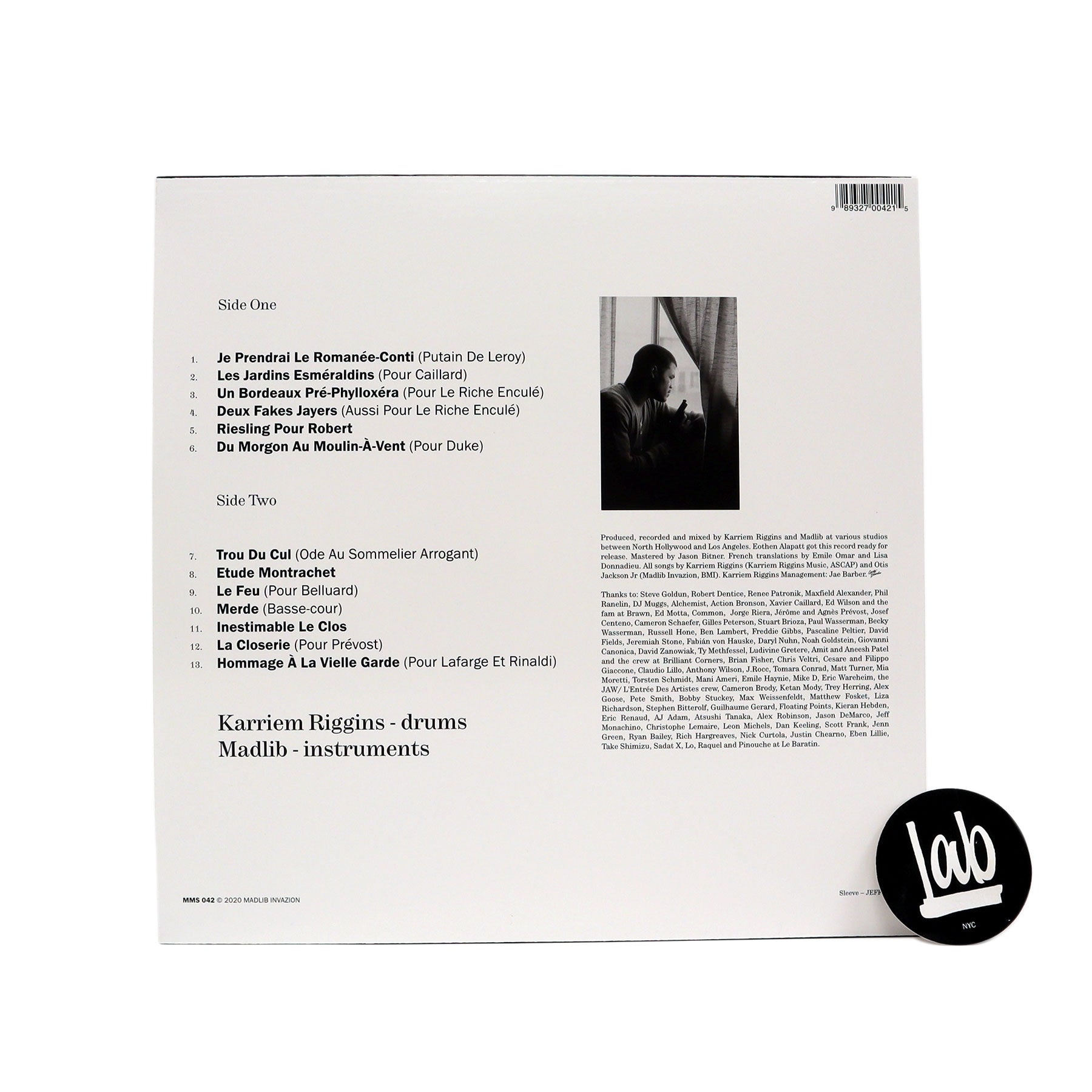 Hot! Jahari Massamba Unit: Pardon My French Vinyl LP by Madlib & Karriem Riggins