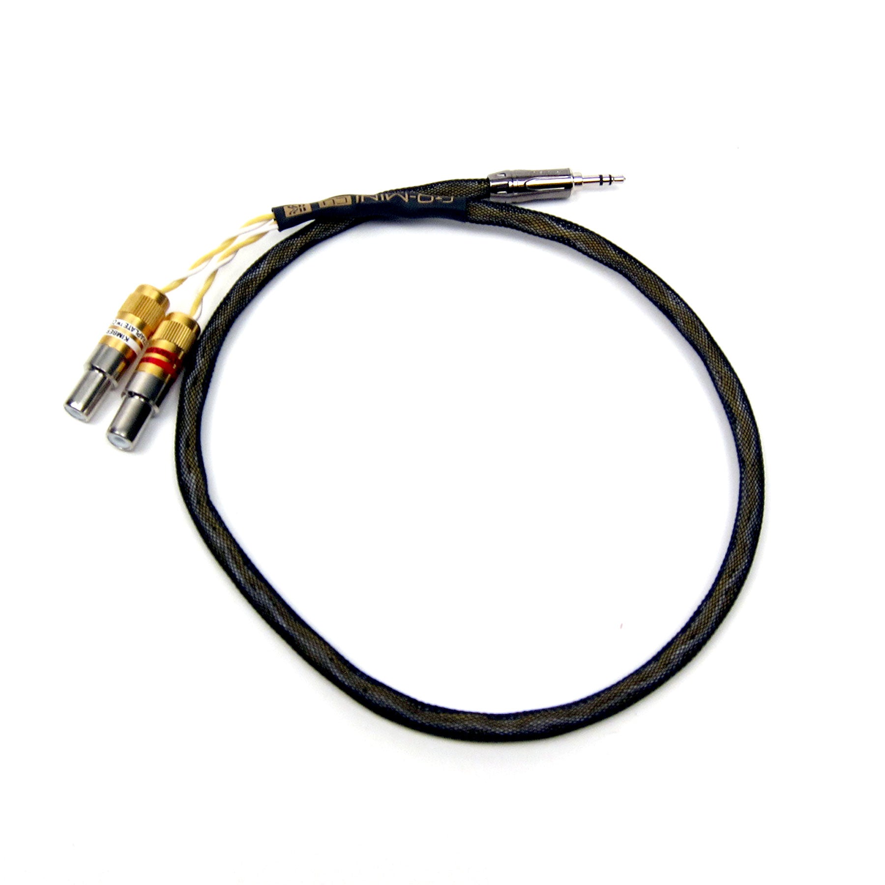 Kimber Kable GQMINI-CU Audio Interconnect: RCA Female to 3.5mm Y-Cable for Turntables