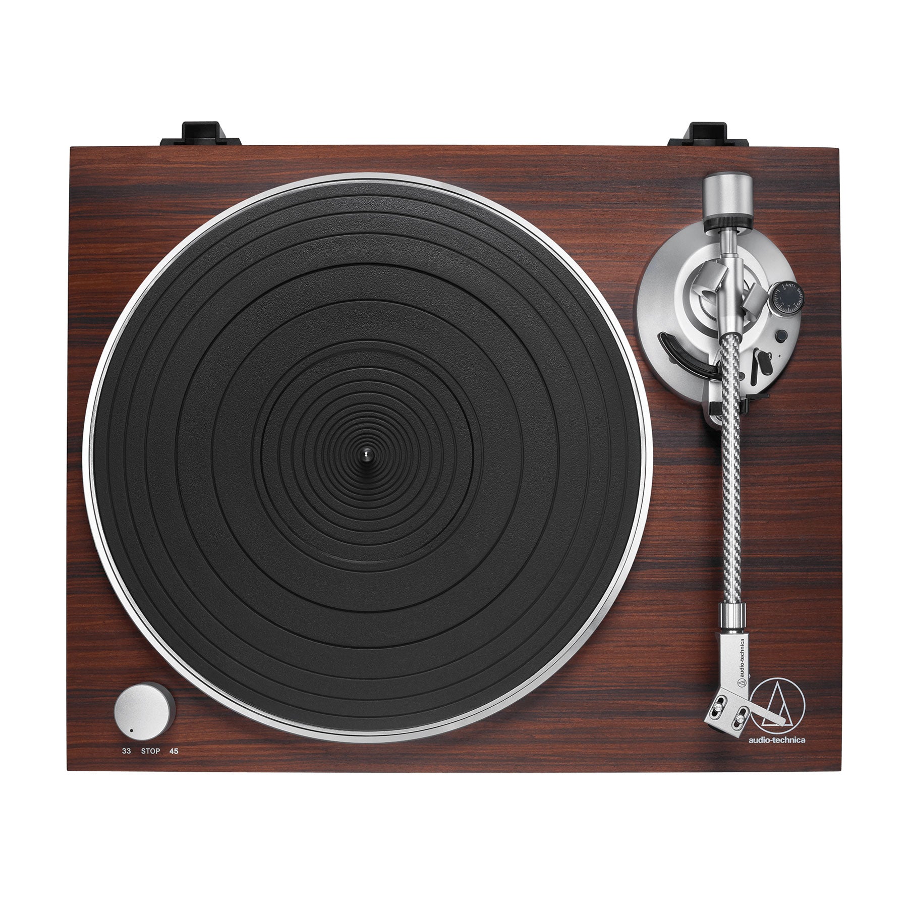 Audio-Technica AT-LPW50BT-RW Rosewood Bluetooth Turntable - Mid-Range Flagship