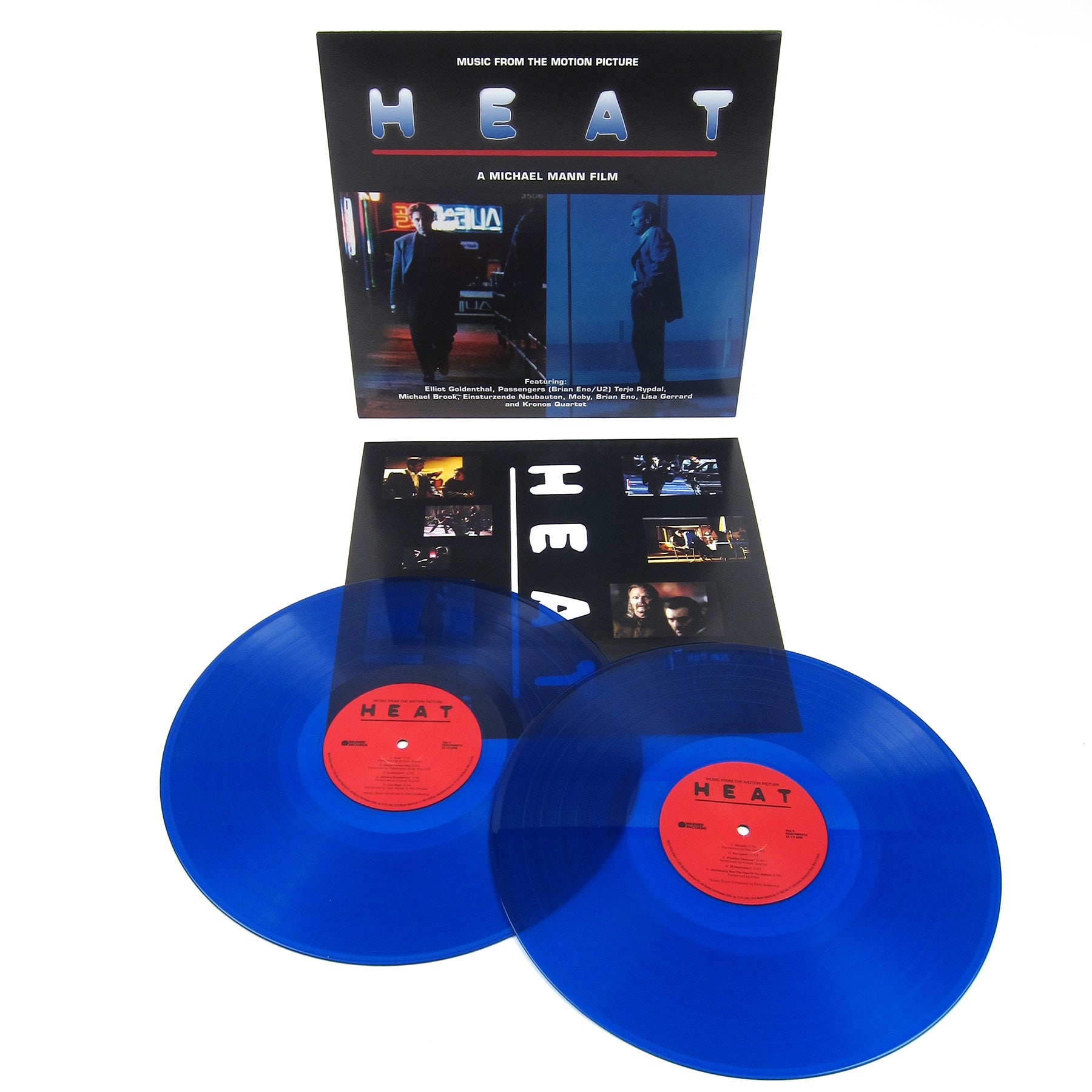 1995 Heat Movie Soundtrack: Blue Colored 2LP Vinyl with Printed Insert