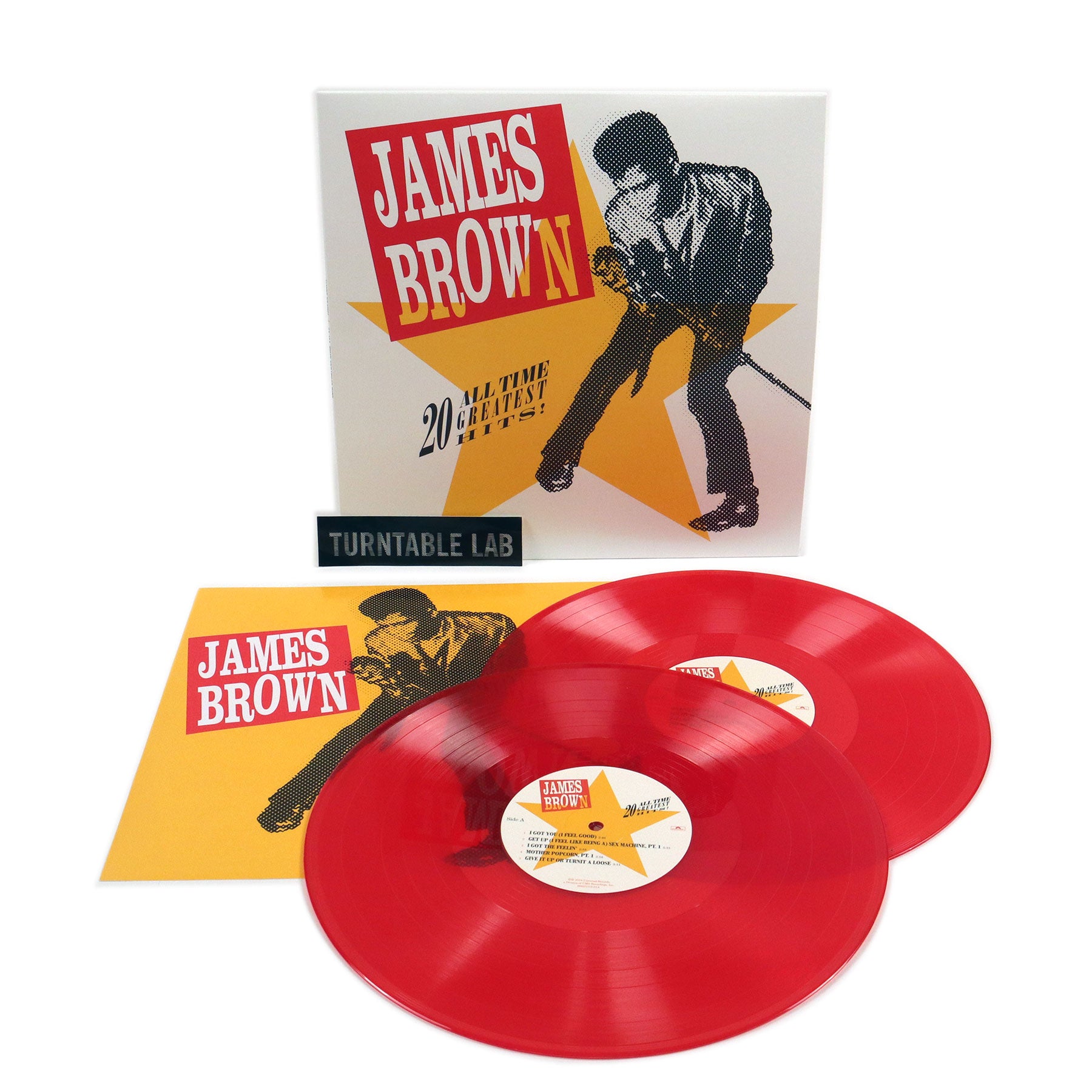Don't Miss! James Brown's 20 All - Time Greatest Hits on Colored Double Vinyl LP
