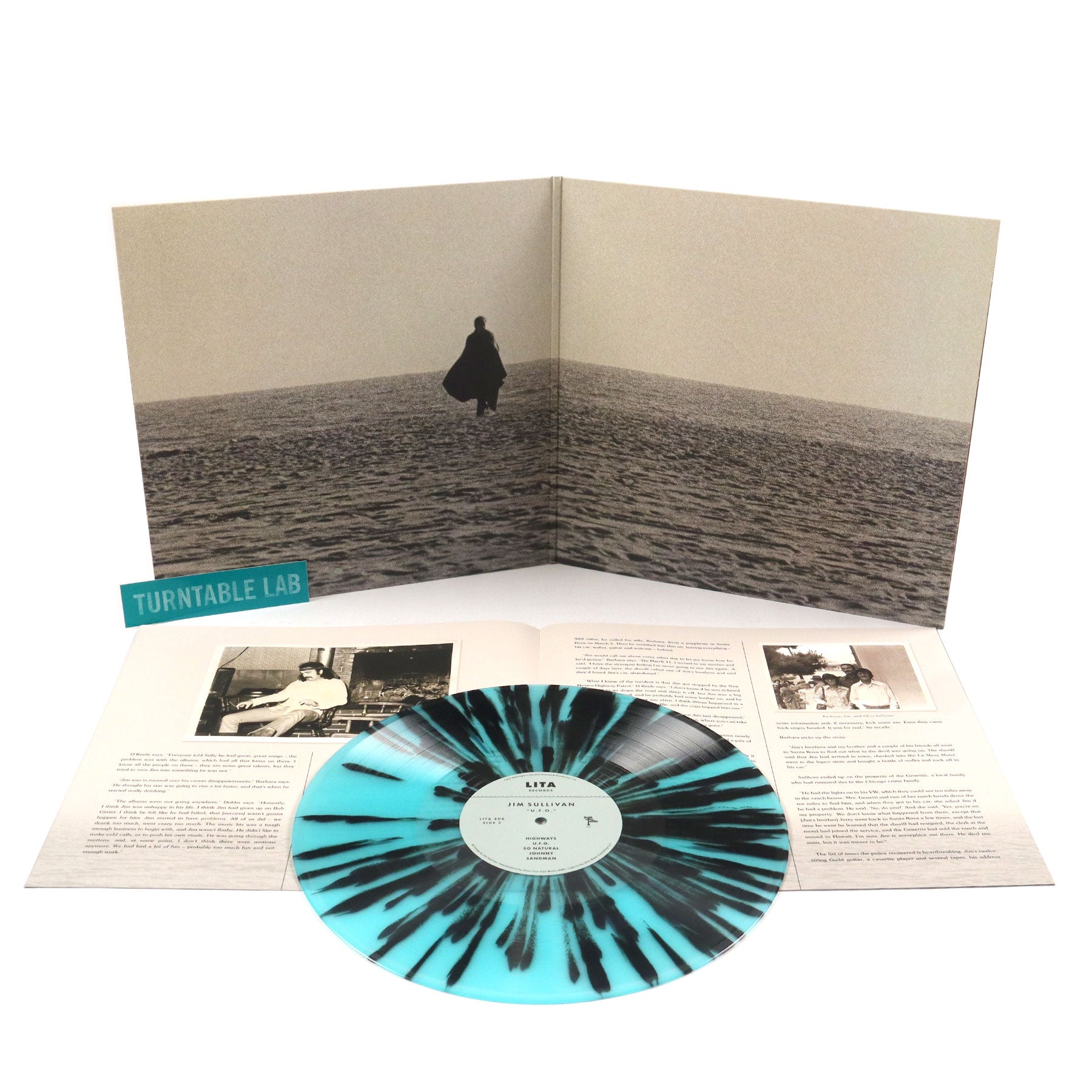Hot! Jim Sullivan's U.F.O. on Blue Splatter Vinyl LP