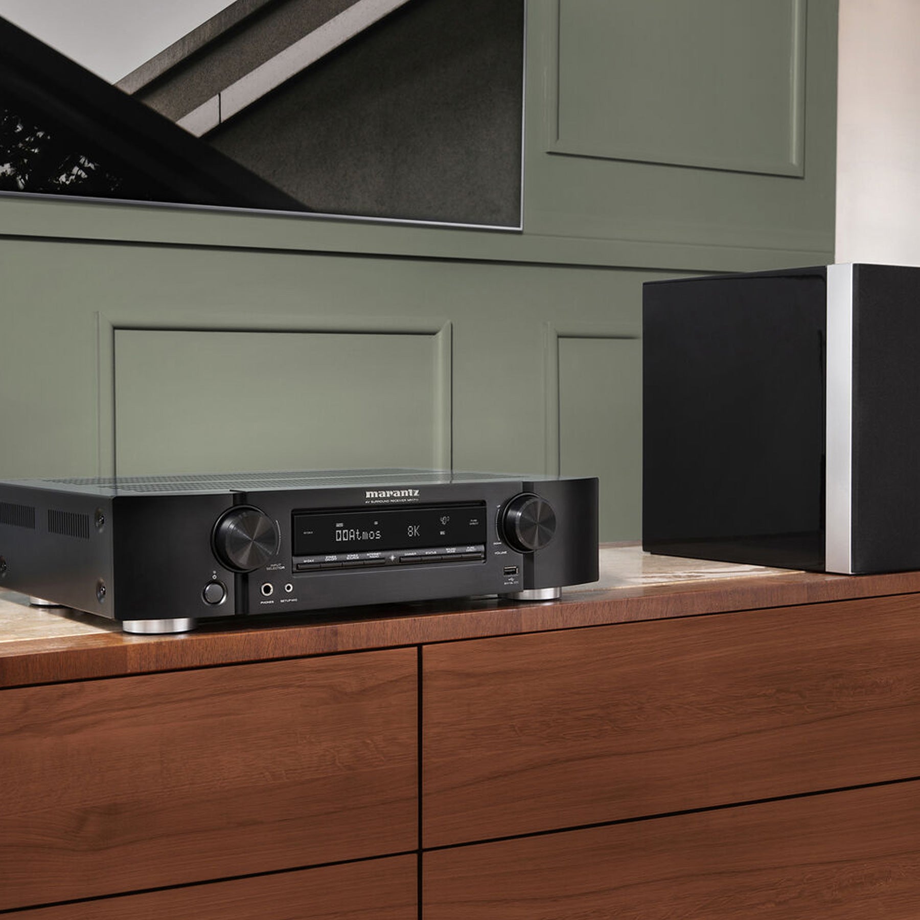 Marantz NR1711 Ultra HD Slim Receiver: Wi-Fi, Bluetooth, HEOS, Phono Input