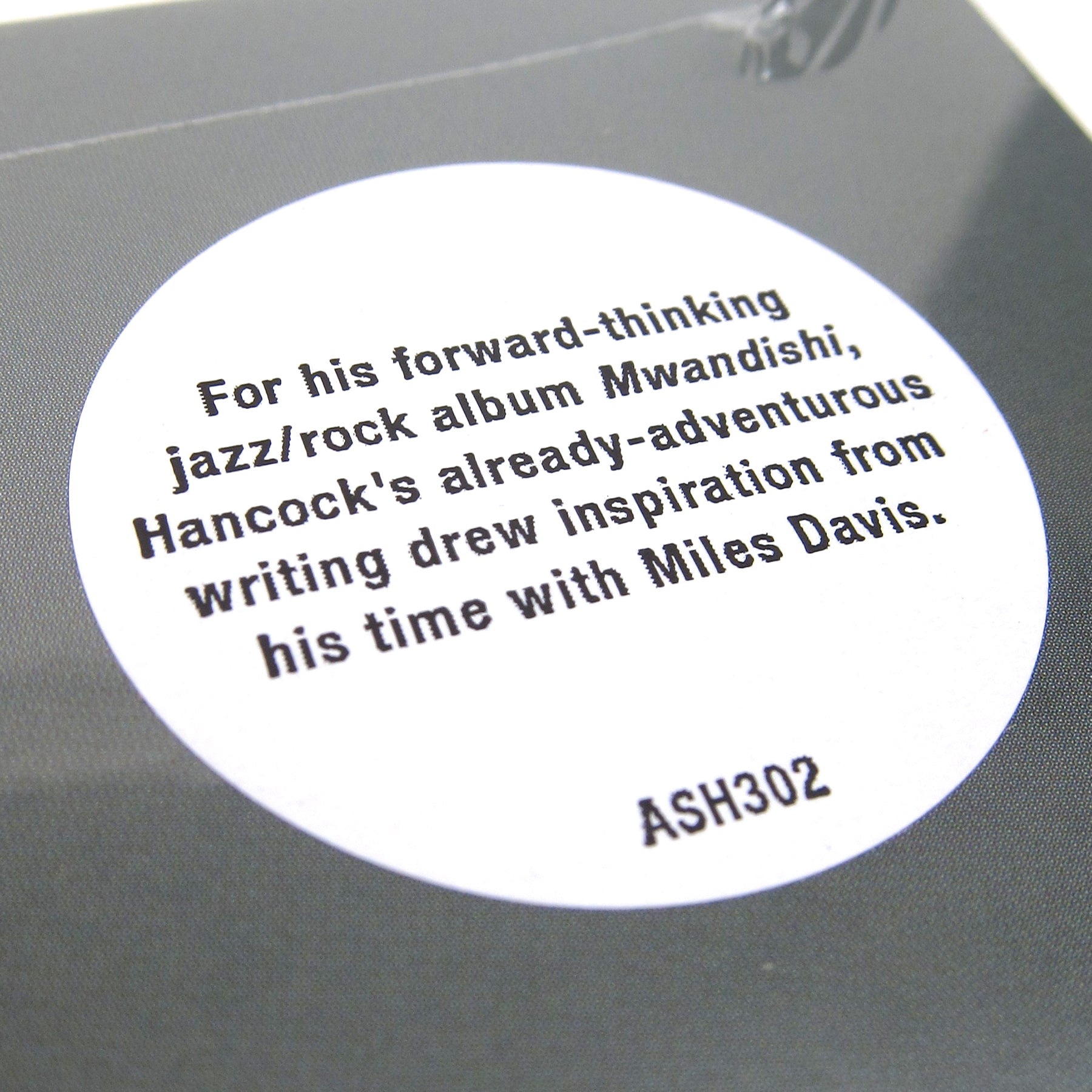 180g Audiophile Vinyl LP: Herbie Hancock's Mwandishi (1970)