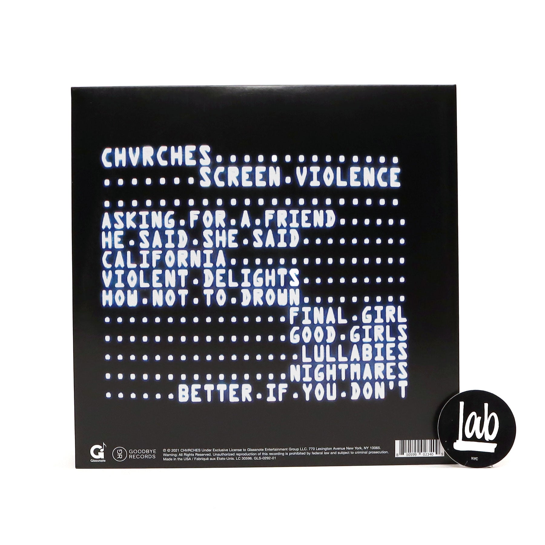 Hot Deal! Chvrches' Fourth Studio Album - Screen Violence Indie Exclusive Red Vinyl LP