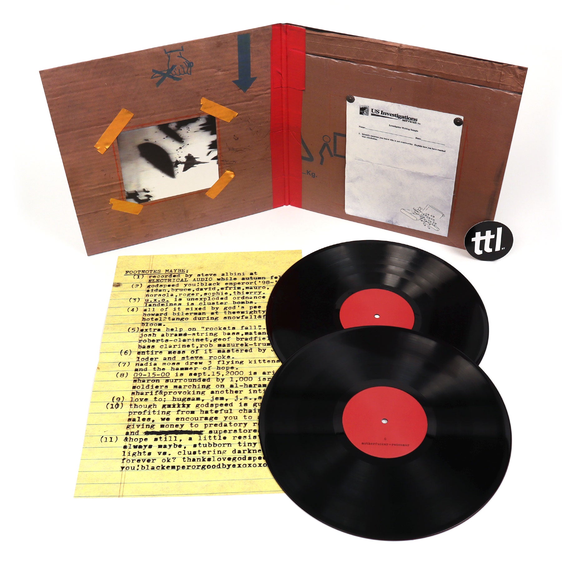 Godspeed You! Black Emperor - Yanqui U.X.O. 180g Double Vinyl 2LP