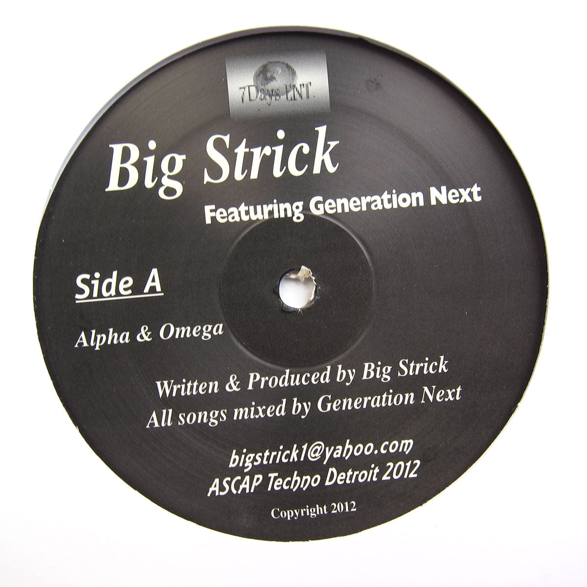 Big Strick Featuring Generation Next: Alpha & Omega 12 - Deep Techno Gem