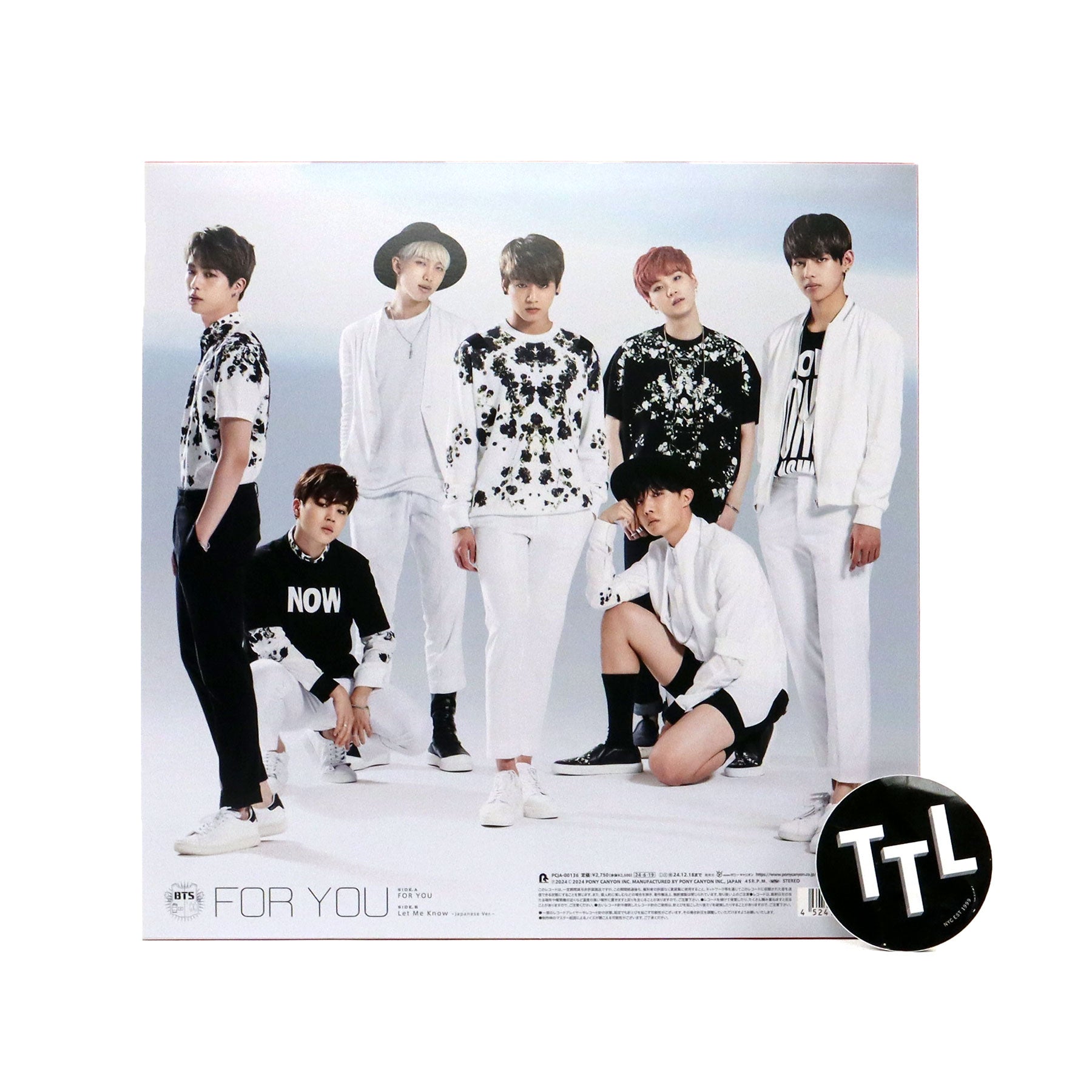 Hot! BTS: For You / Let Me Know Colored 12-Inch Vinyl
