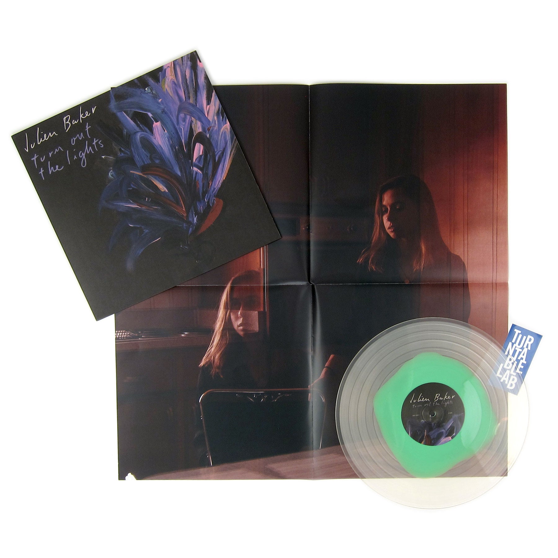 Limited Edition: Julien Baker's Turn Out The Lights Vinyl LP in Clear & Green Colored Wax