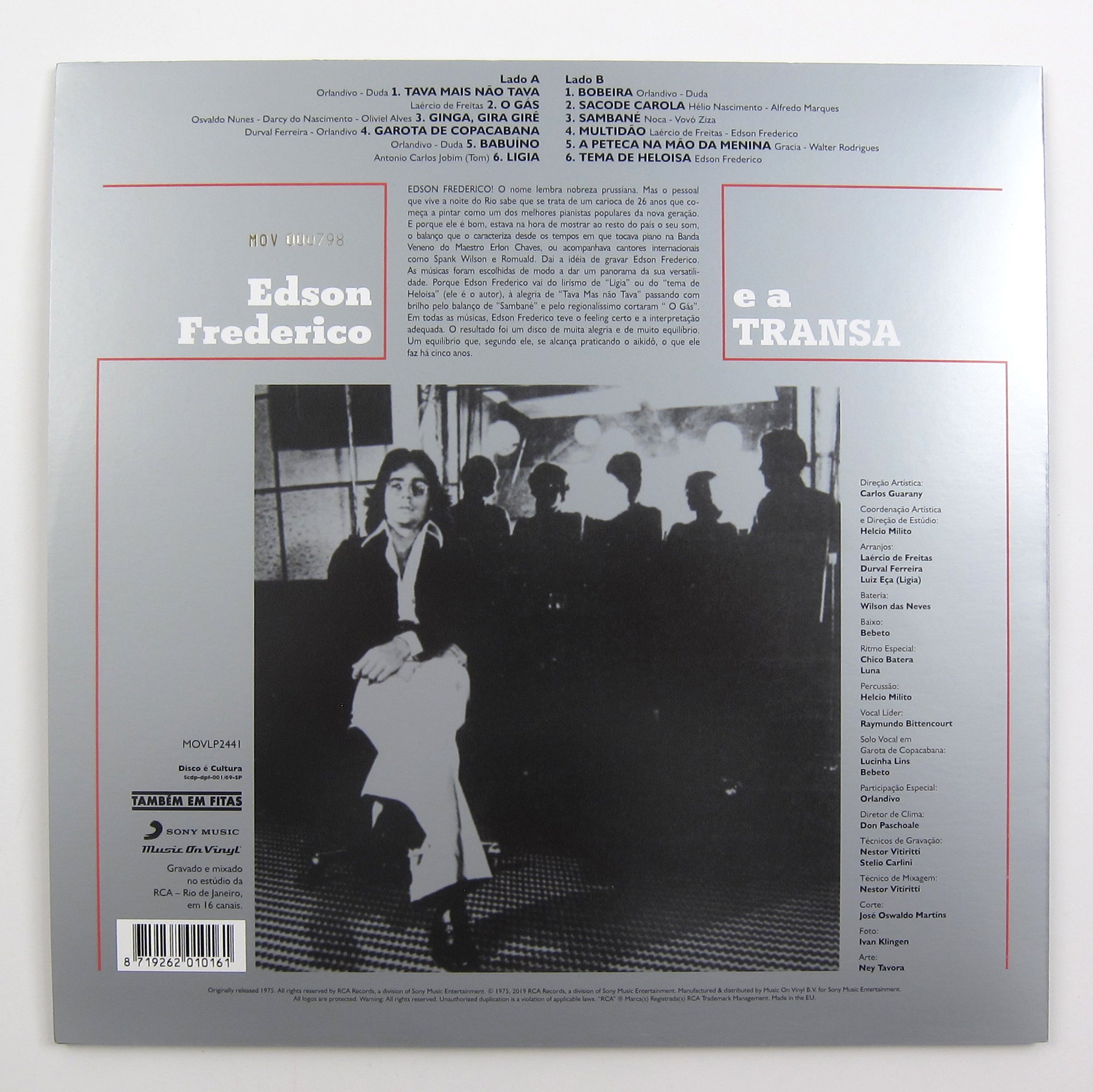 Limited Edition: Edson Frederico's 'Edson Frederico E A Transa' 2LP Colored Vinyl (180g Music On Vinyl)