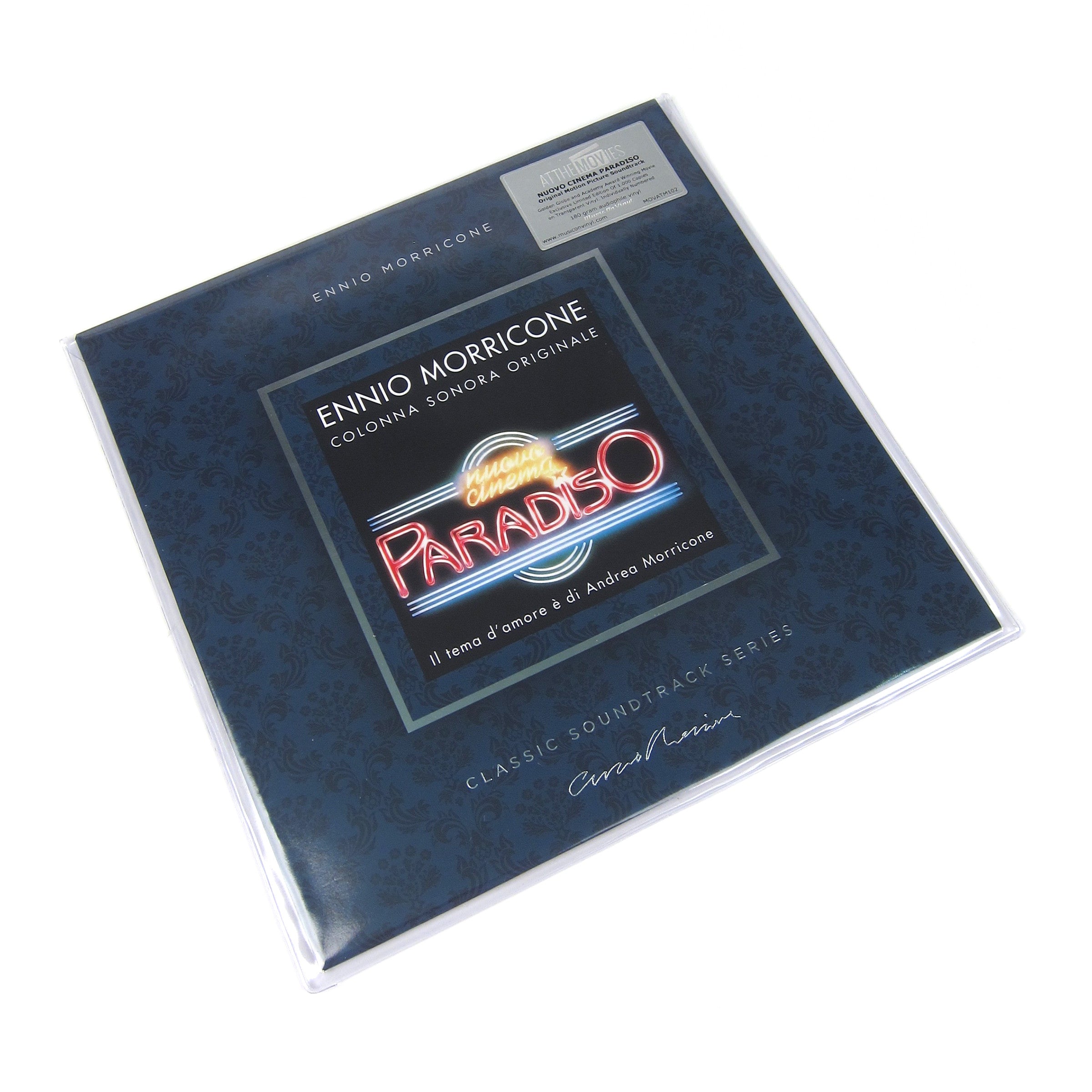Limited Edition: Ennio Morricone's Cinema Paradiso Vinyl LP on 180g Colored Vinyl
