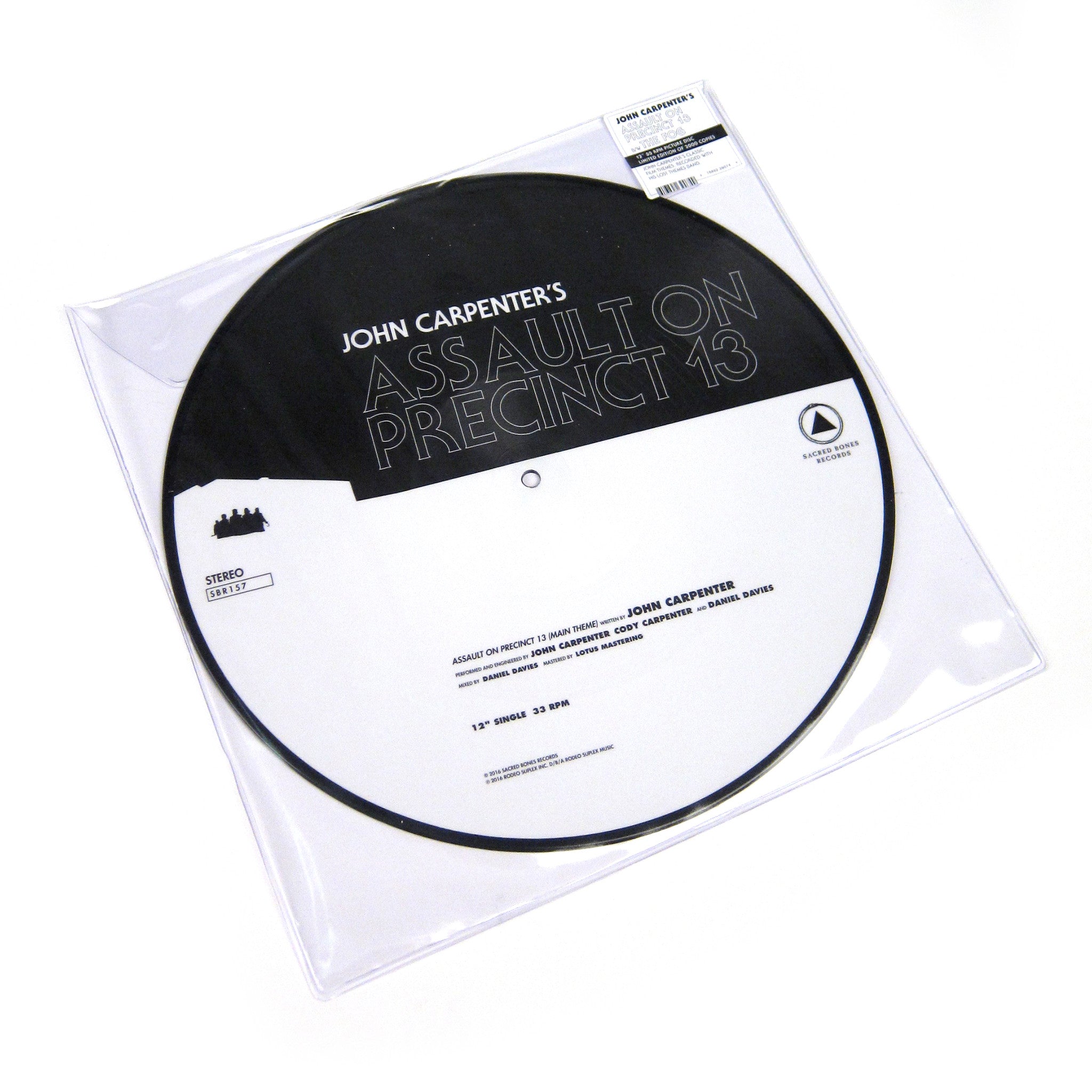 Limited Edition John Carpenter: Assault on Precinct 13 & The Fog Picture Disc Vinyl 12