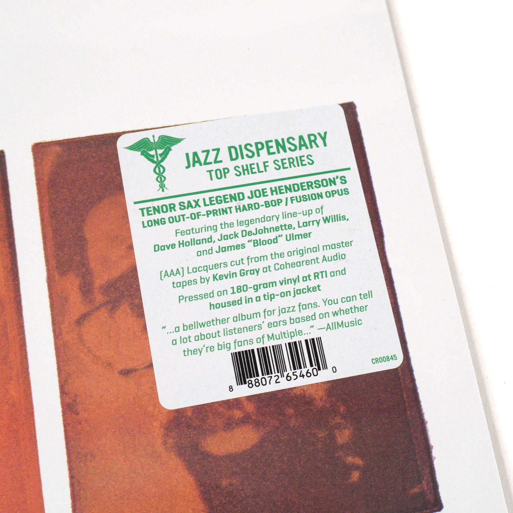 Hot Deal! Joe Henderson's Multiple on 180g Vinyl LP - Jazz Dispensary Top Shelf