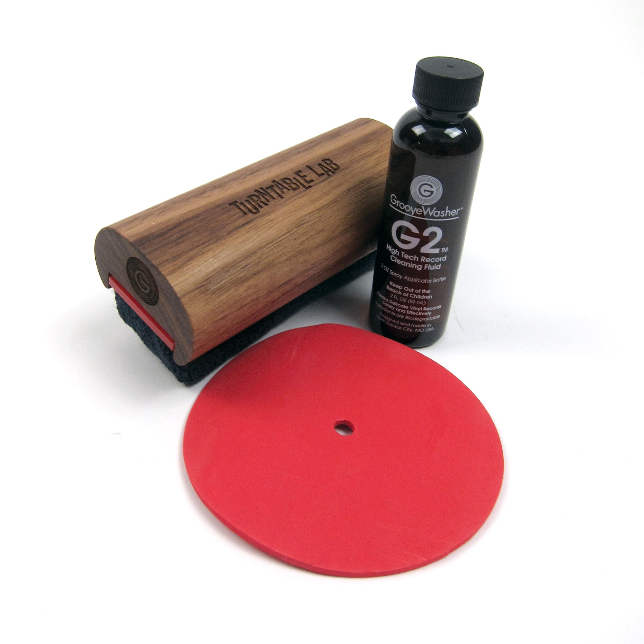 Hot! GrooveWasher Record Cleaner Starter Kit - Turntable Lab Walnut Edition