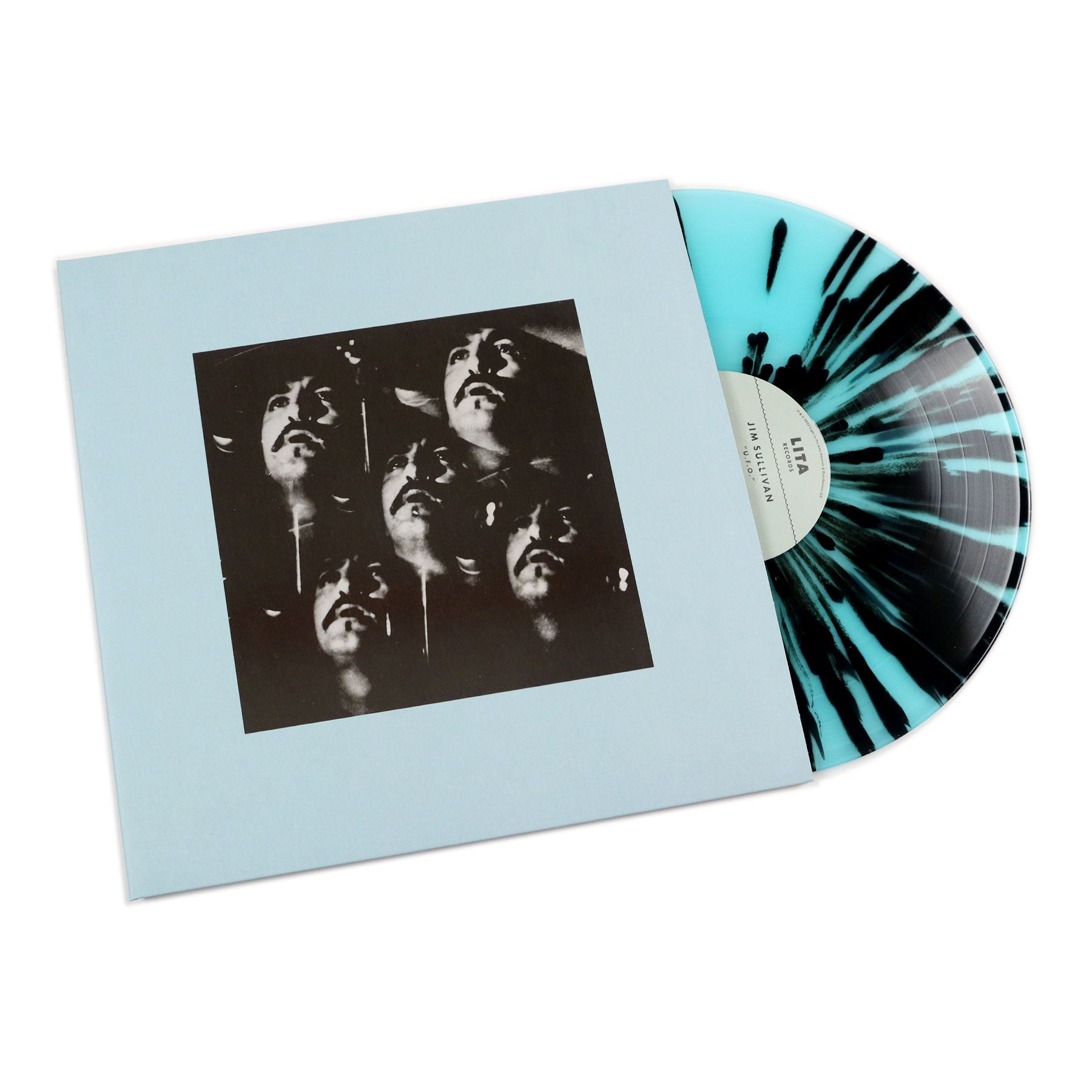 Hot! Jim Sullivan's U.F.O. on Blue Splatter Vinyl LP