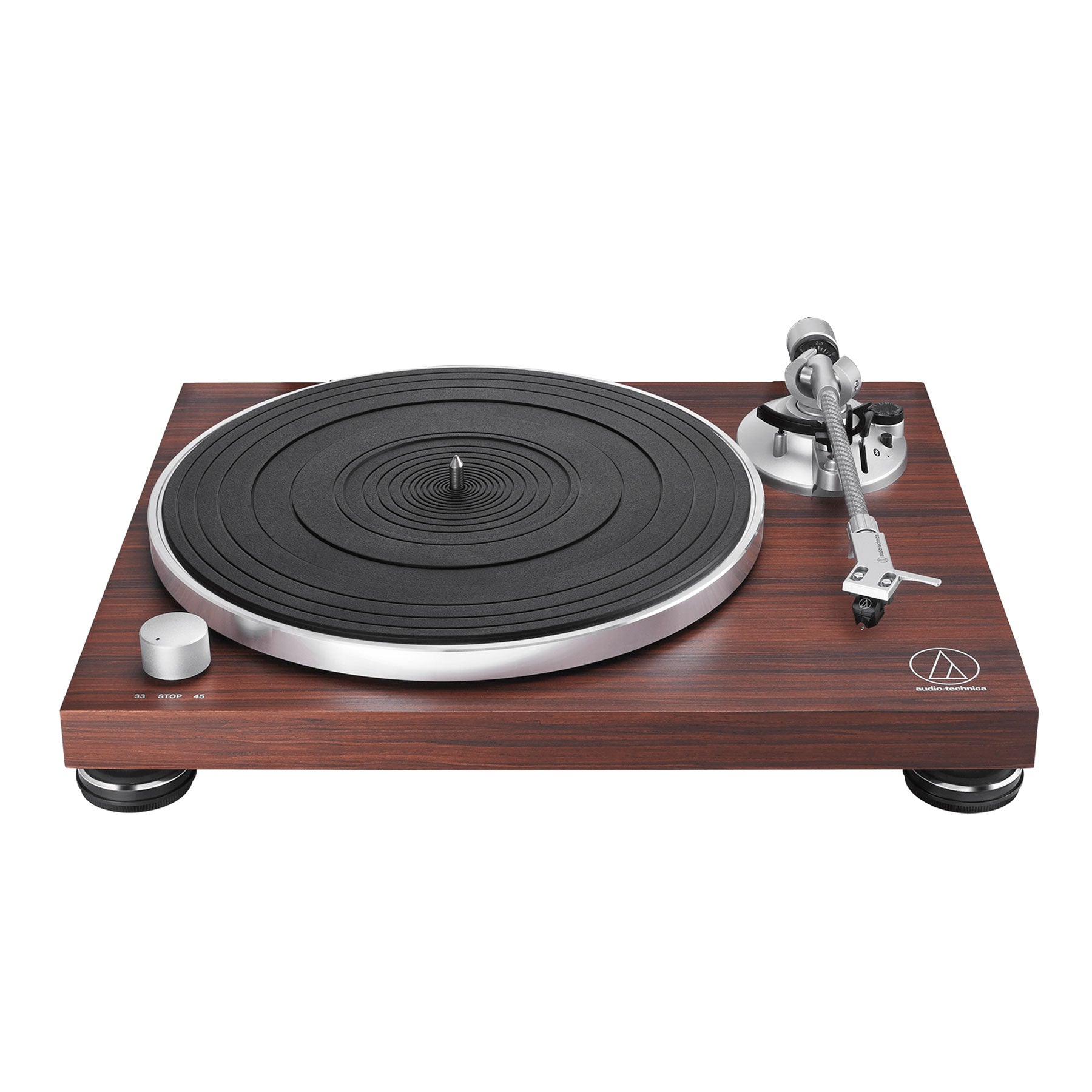 Audio-Technica AT-LPW50BT-RW Rosewood Bluetooth Turntable - Mid-Range Flagship
