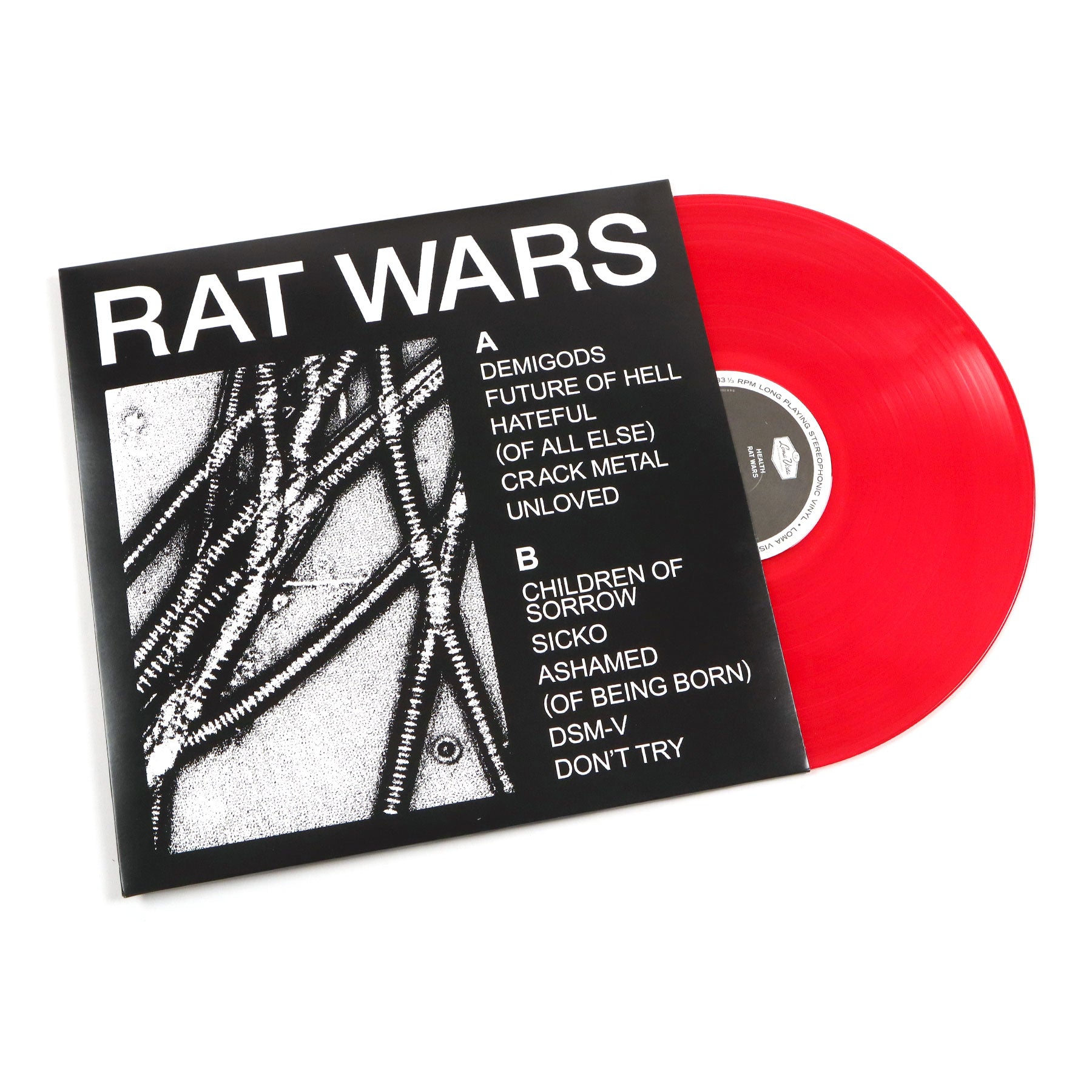 Exclusive Indie Vinyl LP: HEALTH's RAT WARS in Translucent Red