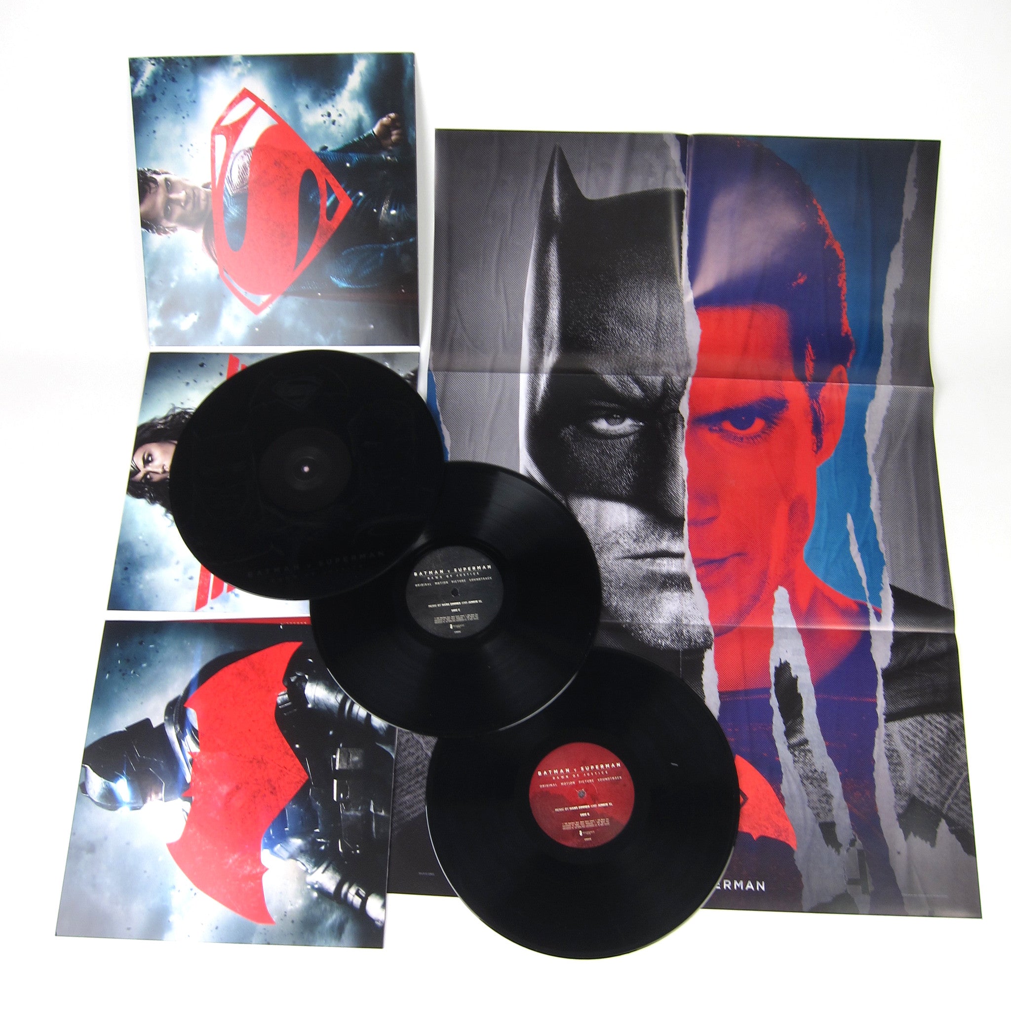 Hot! Hans Zimmer & Junkie XL: Batman v Superman - Dawn of Justice 3LP Vinyl Set
