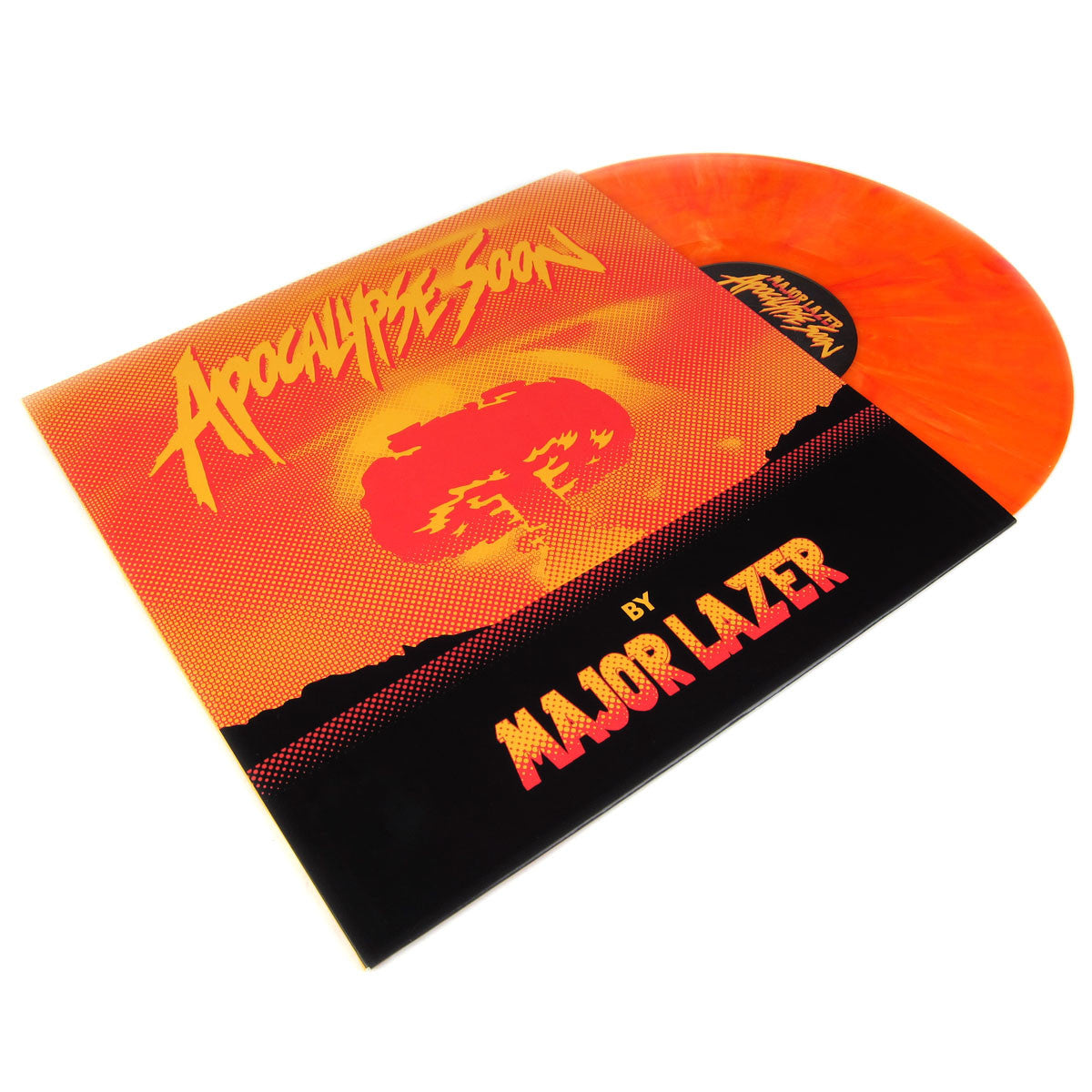 Hot Deal! Major Lazer's Apocalypse Soon Vinyl with Pharrell on Colored Orange Vinyl 12
