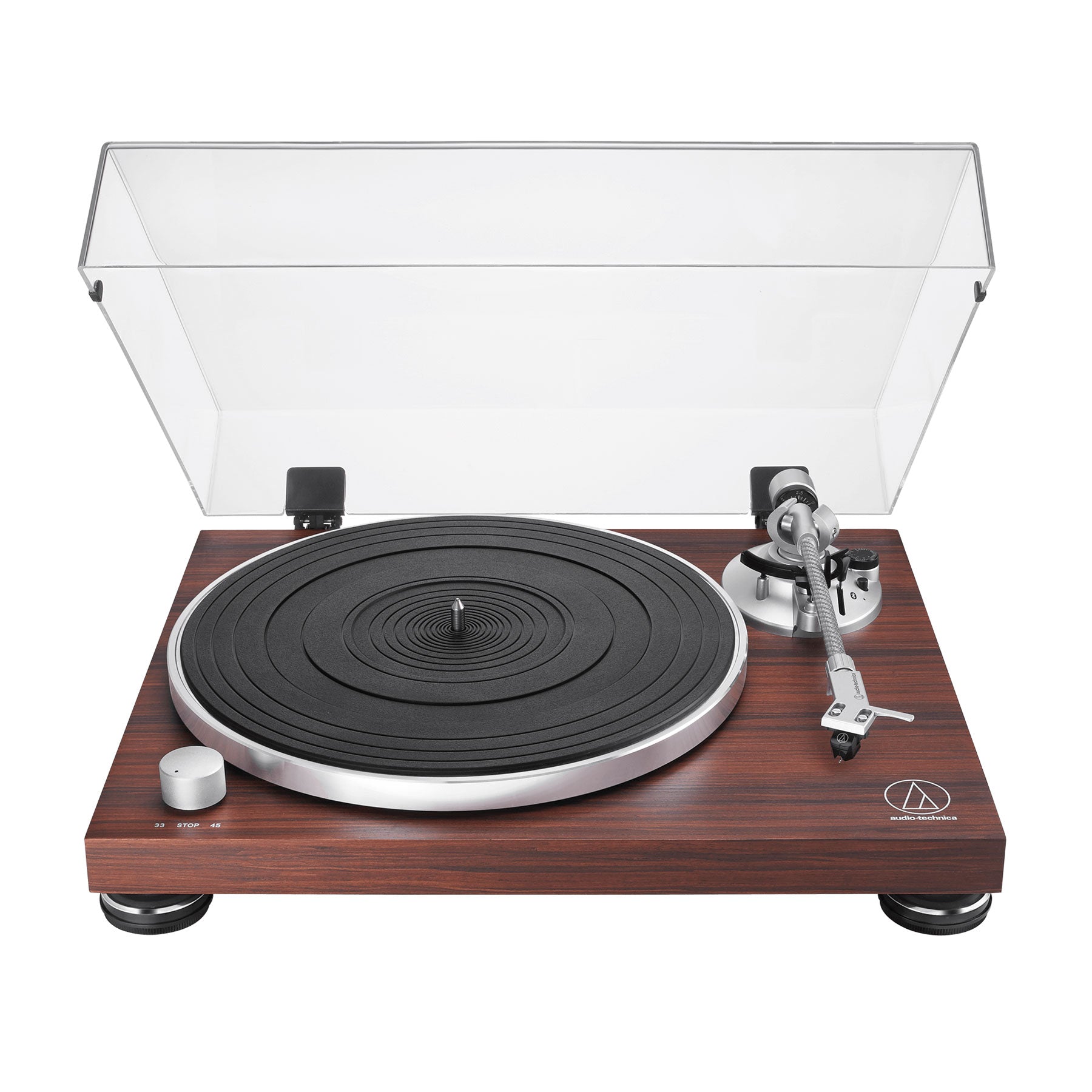 Audio-Technica AT-LPW50BT-RW Rosewood Bluetooth Turntable - Mid-Range Flagship