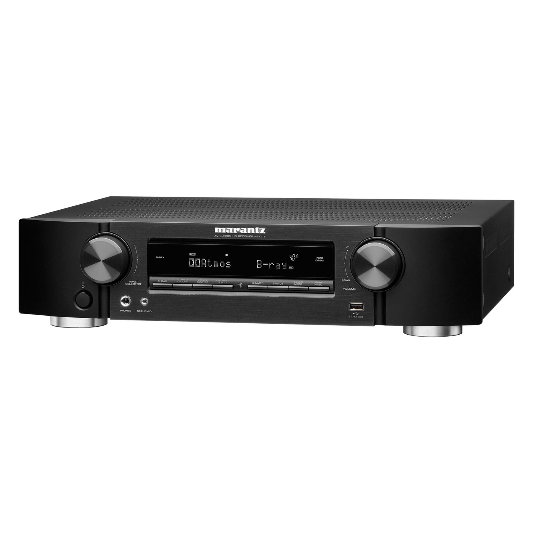 Marantz NR1711 Ultra HD Slim Receiver: Wi-Fi, Bluetooth, HEOS, Phono Input