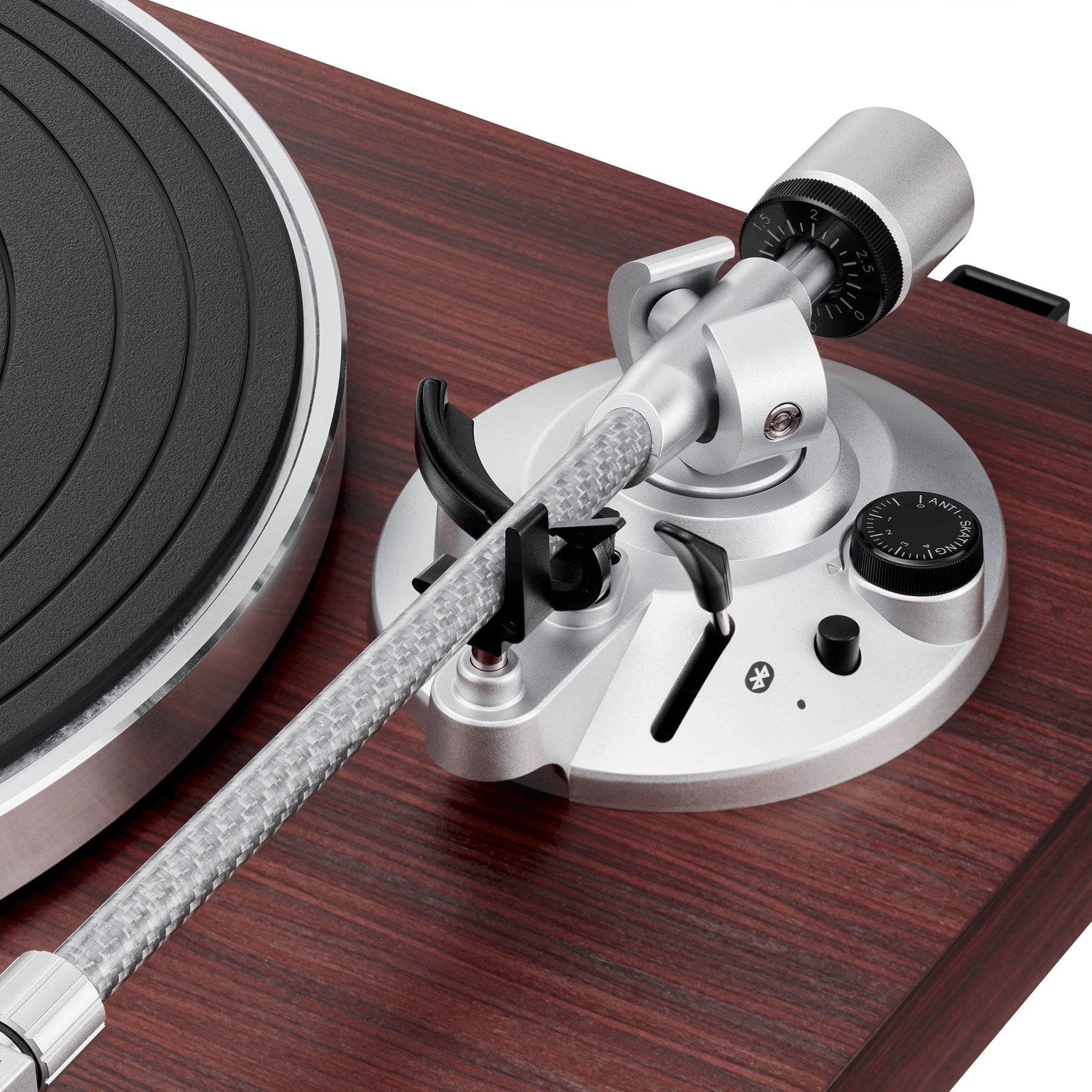 Audio-Technica AT-LPW50BT-RW Rosewood Bluetooth Turntable - Mid-Range Flagship