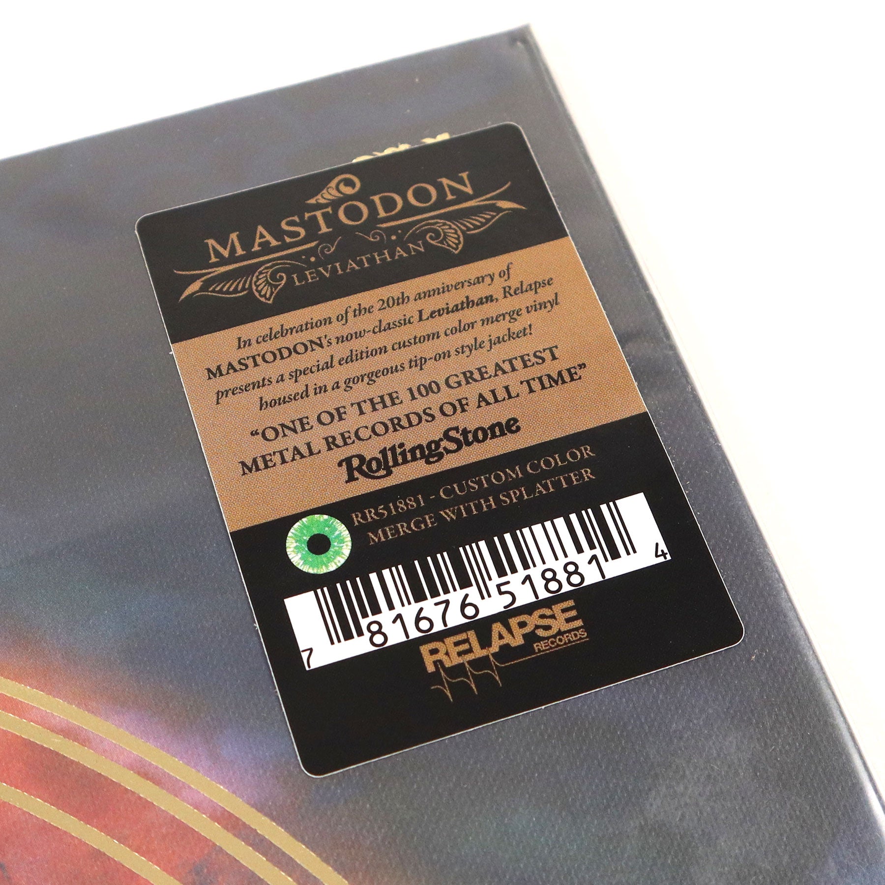 Mastodon's Leviathan: 20th Anniversary Green Splatter Vinyl LP - Limited Edition