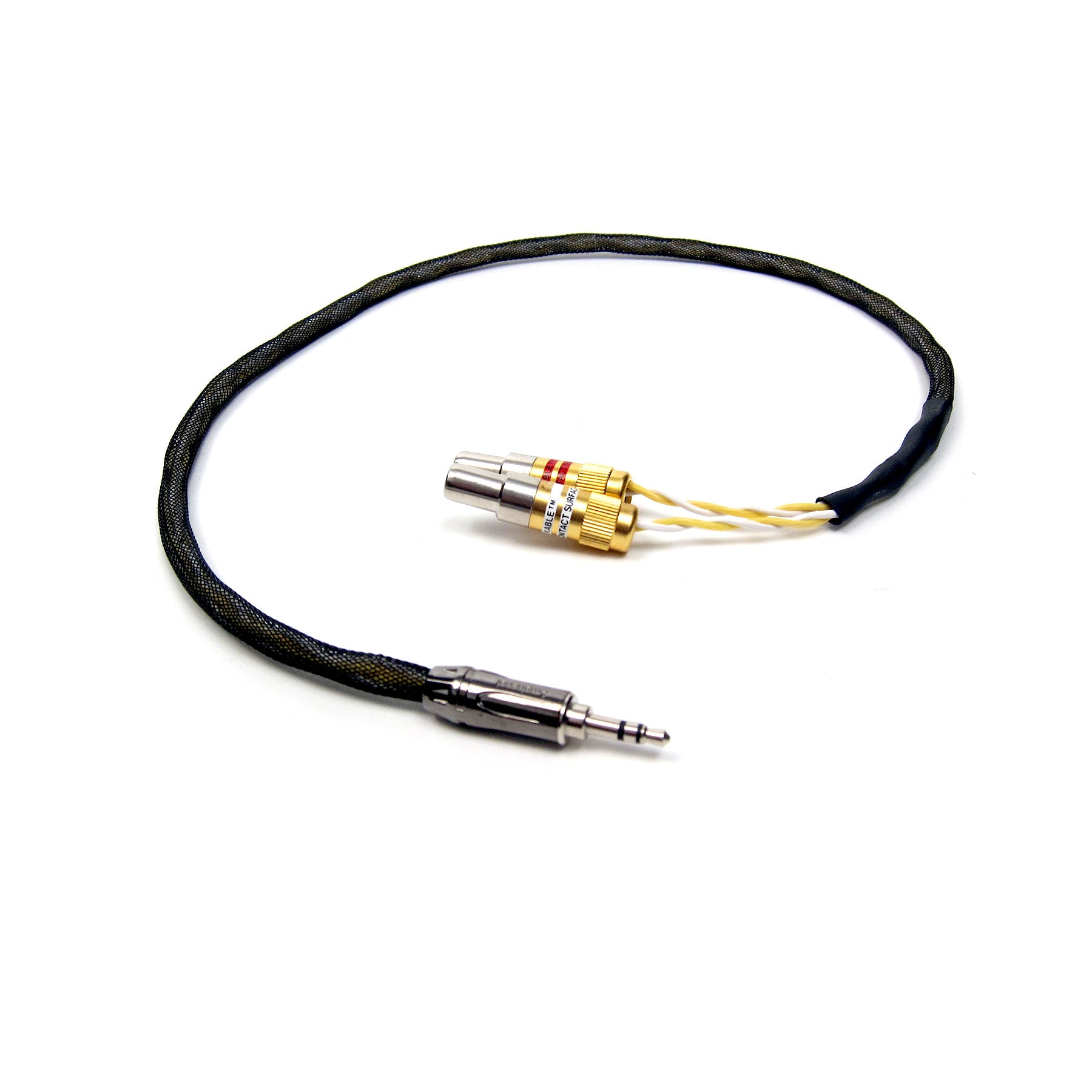 Kimber Kable GQMINI-CU Audio Interconnect: RCA Female to 3.5mm Y-Cable for Turntables