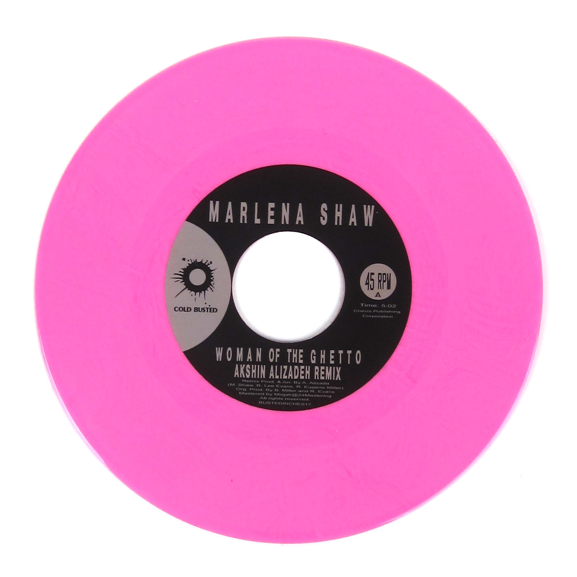 Akshin Alizadeh Remix: Marlena Shaw's 'Woman Of The Ghetto' on Pink Colored 7 - inch Vinyl