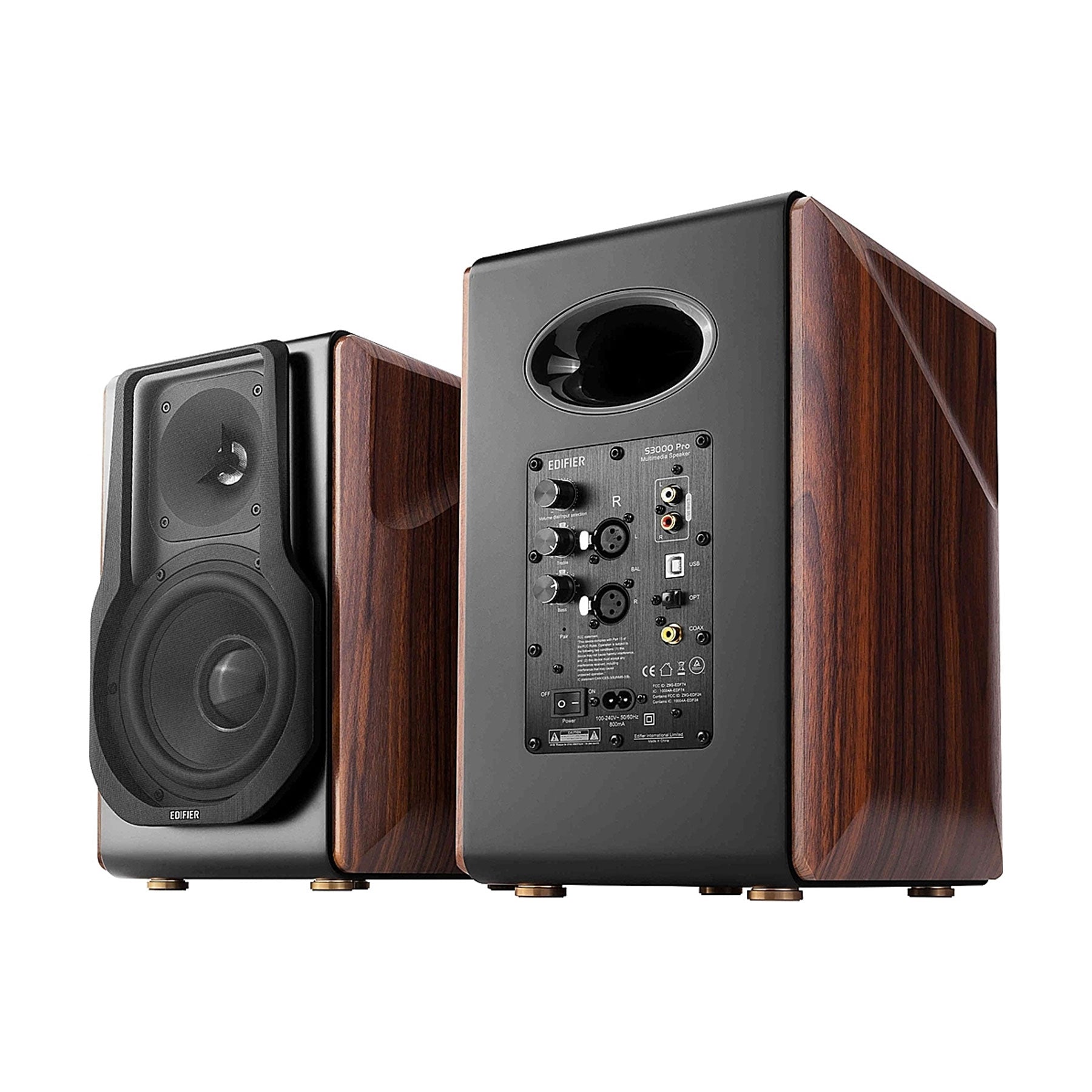 Edifier S3000 Pro 2.0 Wireless Bluetooth-Powered Bookshelf Speakers with Premium Build