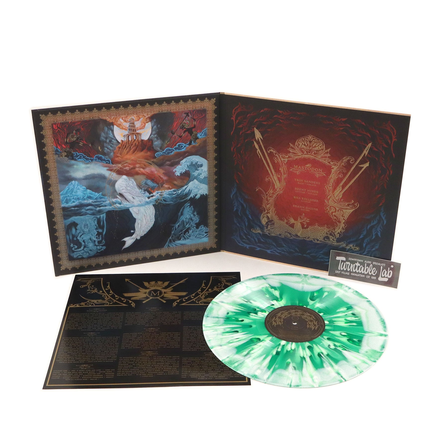 Mastodon's Leviathan: 20th Anniversary Green Splatter Vinyl LP - Limited Edition