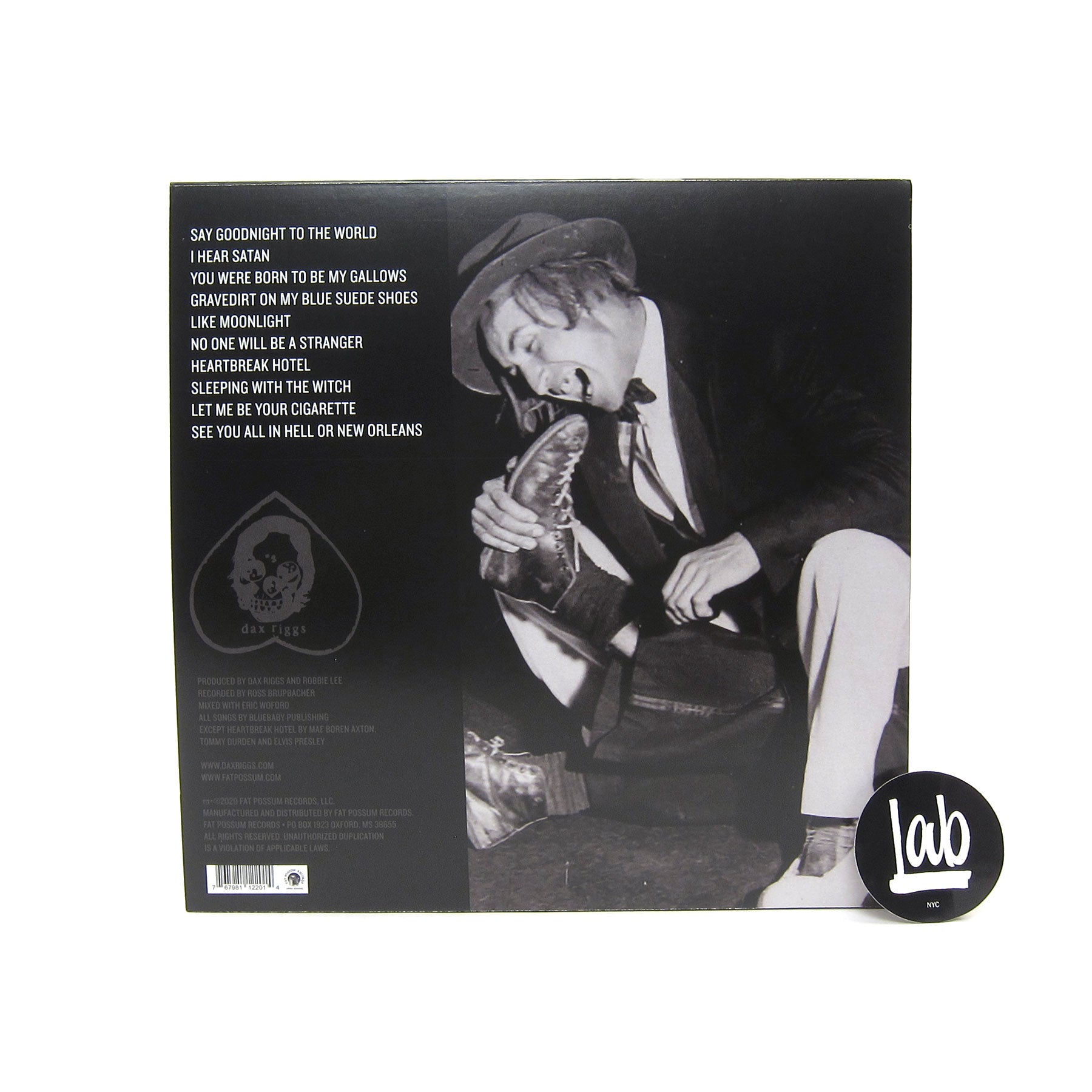 Dax Riggs' 'Say Goodnight To The World' Black Vinyl LP, 1st Vinyl Release