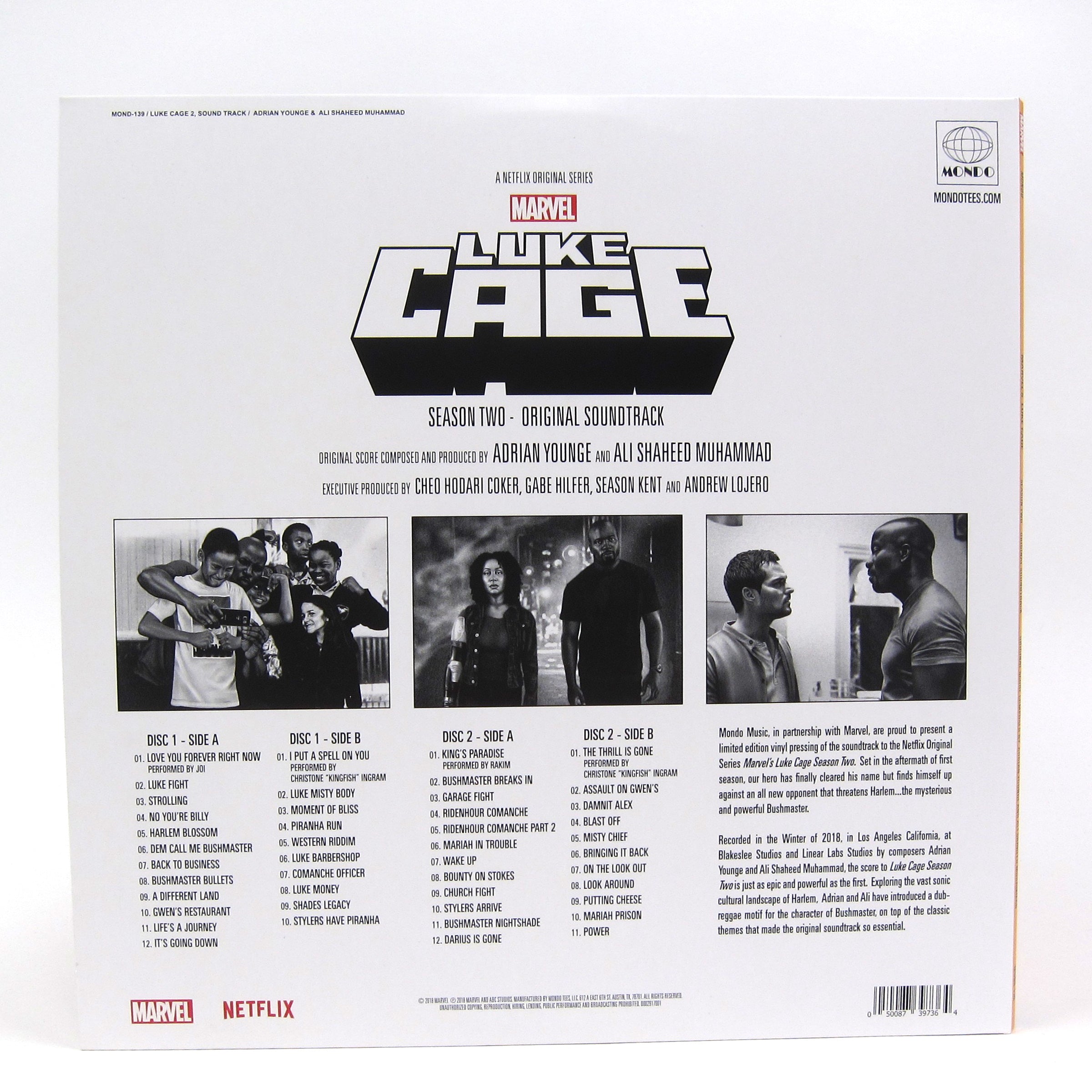 Hot Deal! Adrian Younge & Ali Shaheed Muhammad's Luke Cage Season 2 Colored Vinyl 2LP Soundtrack
