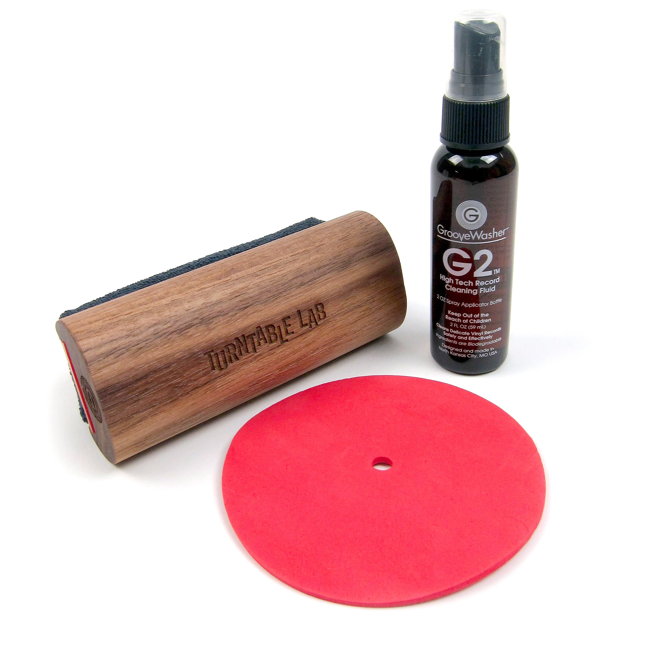 Hot! GrooveWasher Record Cleaner Starter Kit - Turntable Lab Walnut Edition