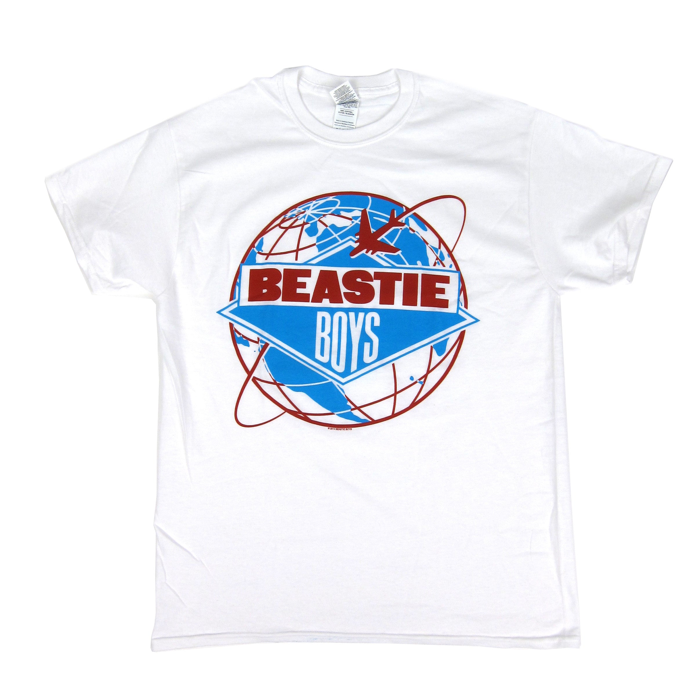 Beastie Boys White Around - The - World Tour Cotton Shirt