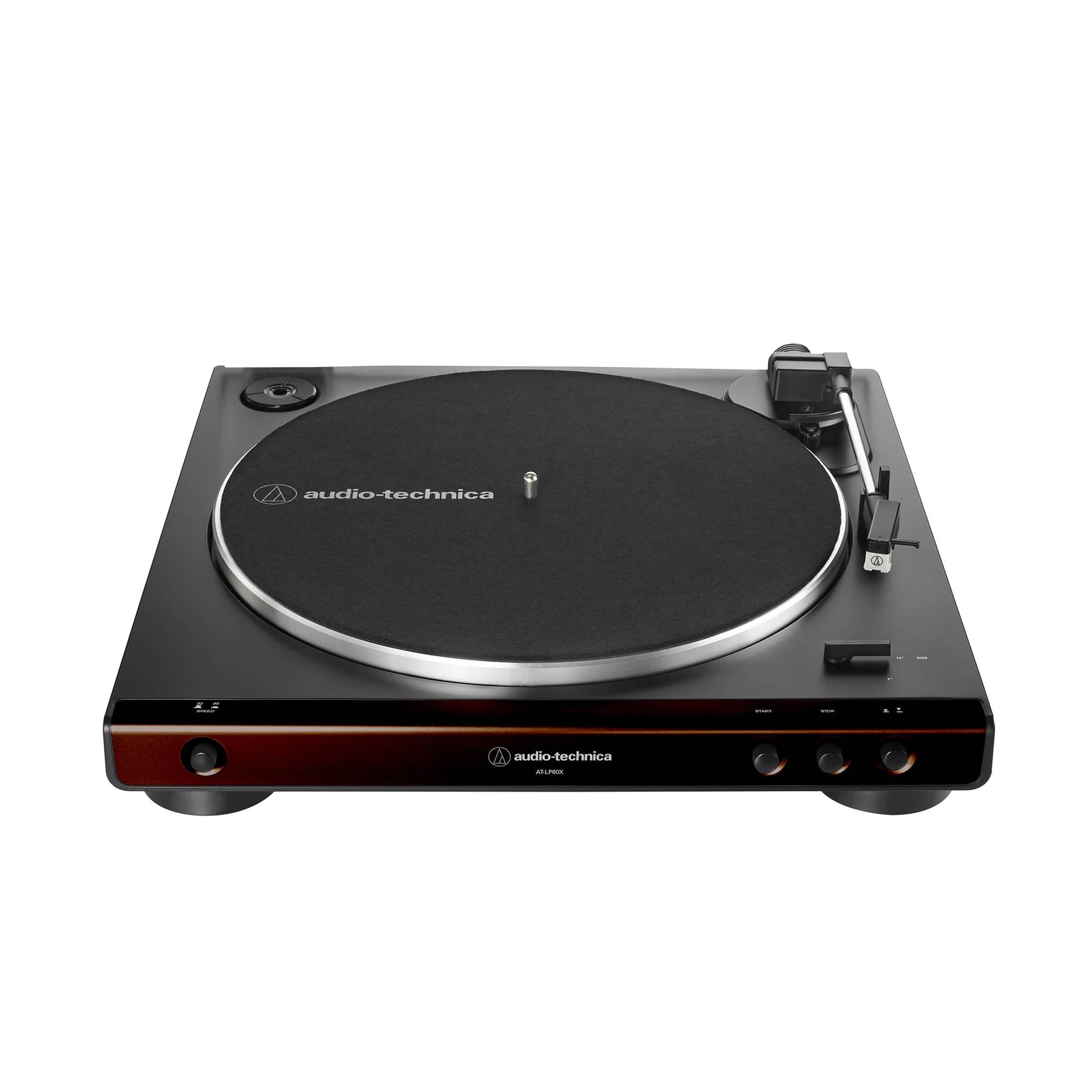 Audio-Technica AT-LP60X-BW Automatic Brown/Black Turntable - Best Starter Turntable Under $150