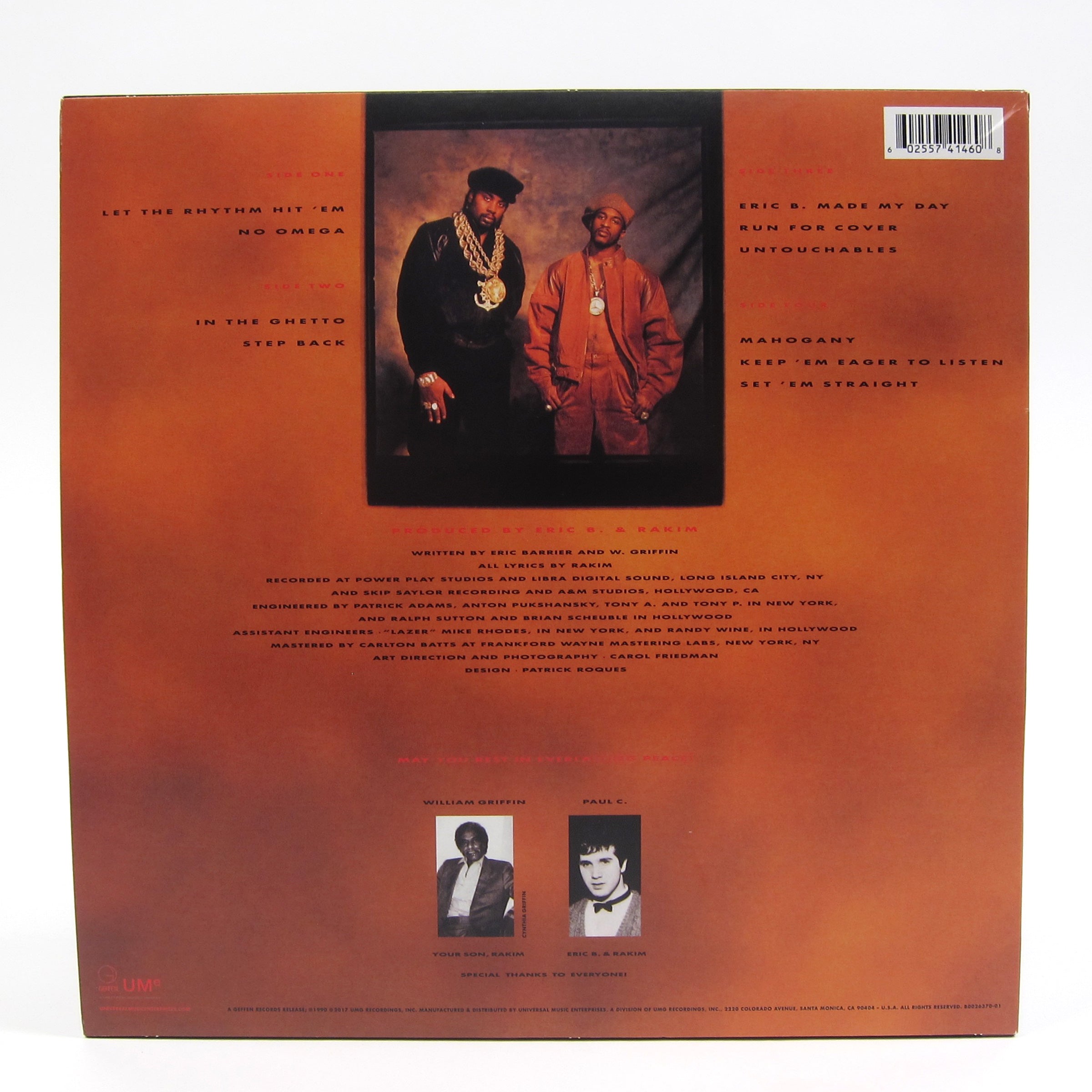Hot Deal! Eric B. & Rakim's Classic Vinyl Album - Let The Rhythm Hit 'Em 2LP