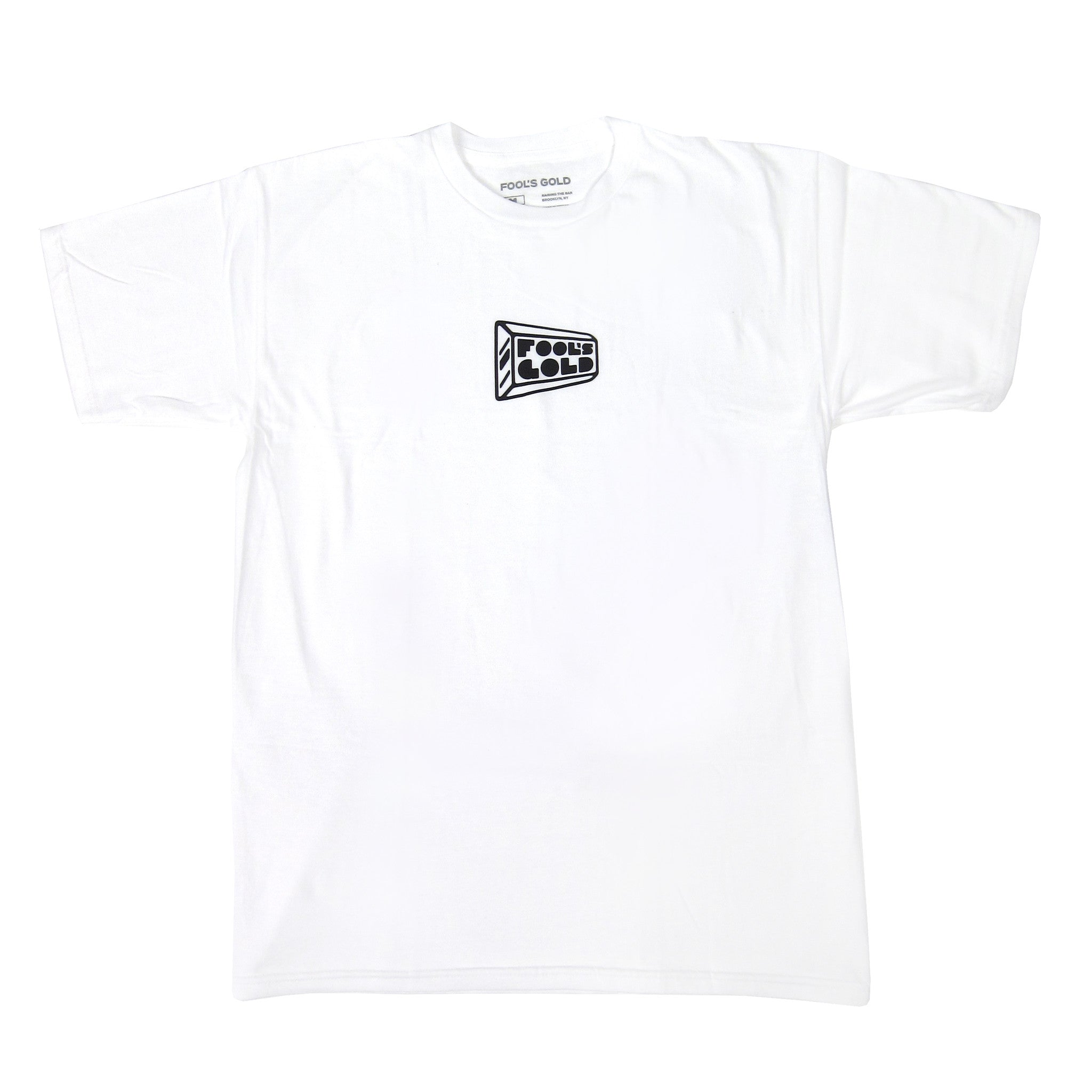 Hot Deal! Fool's Gold Micro Logo White/Black Shirt