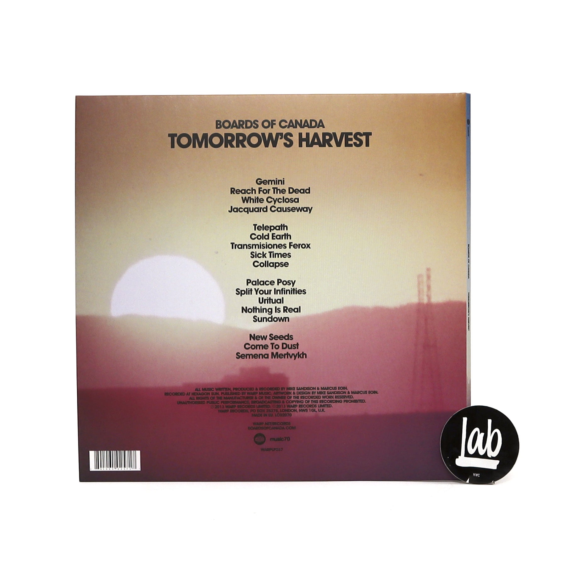 Hot! Boards Of Canada - Tomorrow's Harvest 2LP Vinyl