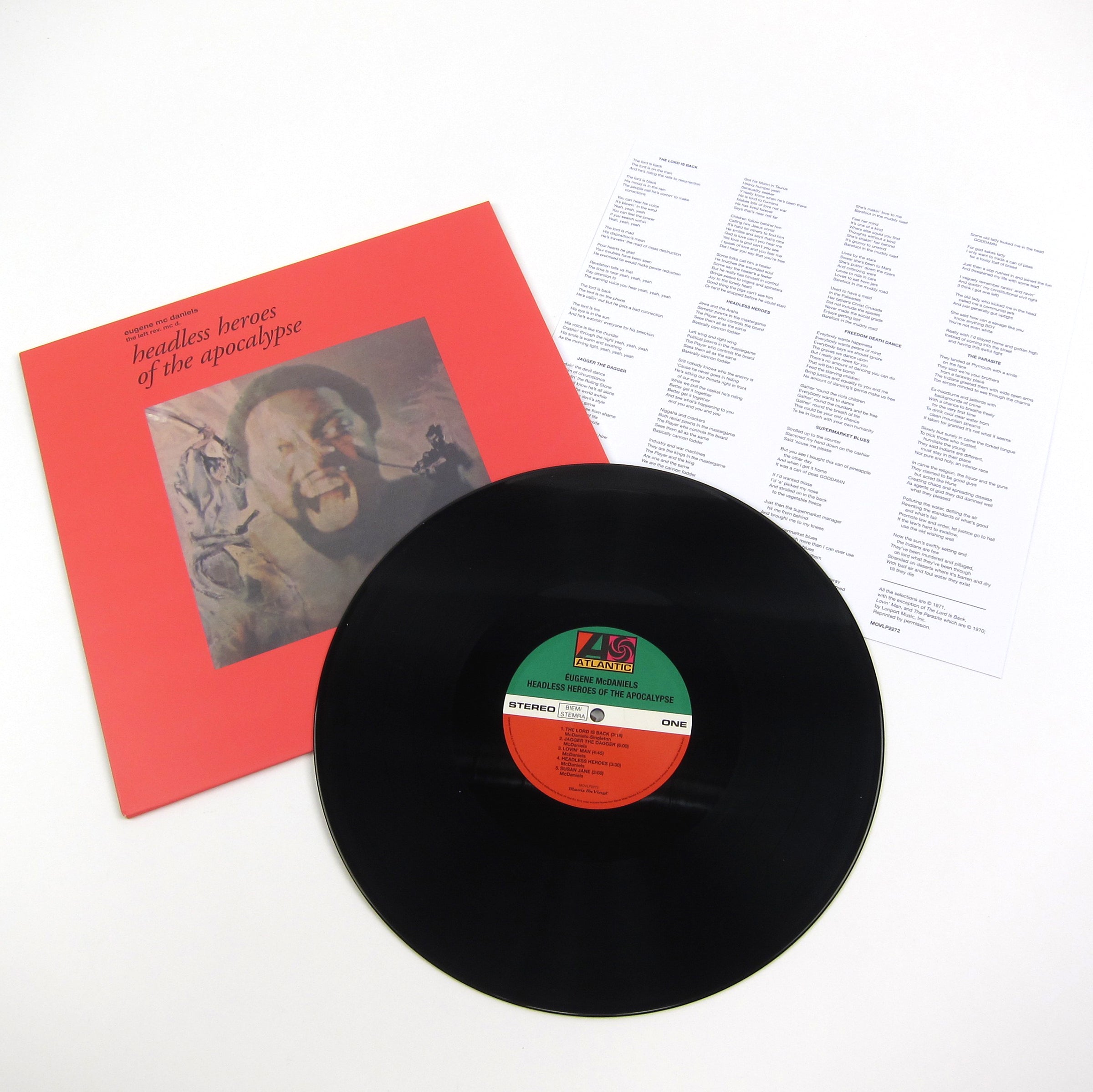 Hot Deal! Eugene McDaniels - Headless Heroes Of The Apocalypse 180g Vinyl LP by Music On Vinyl