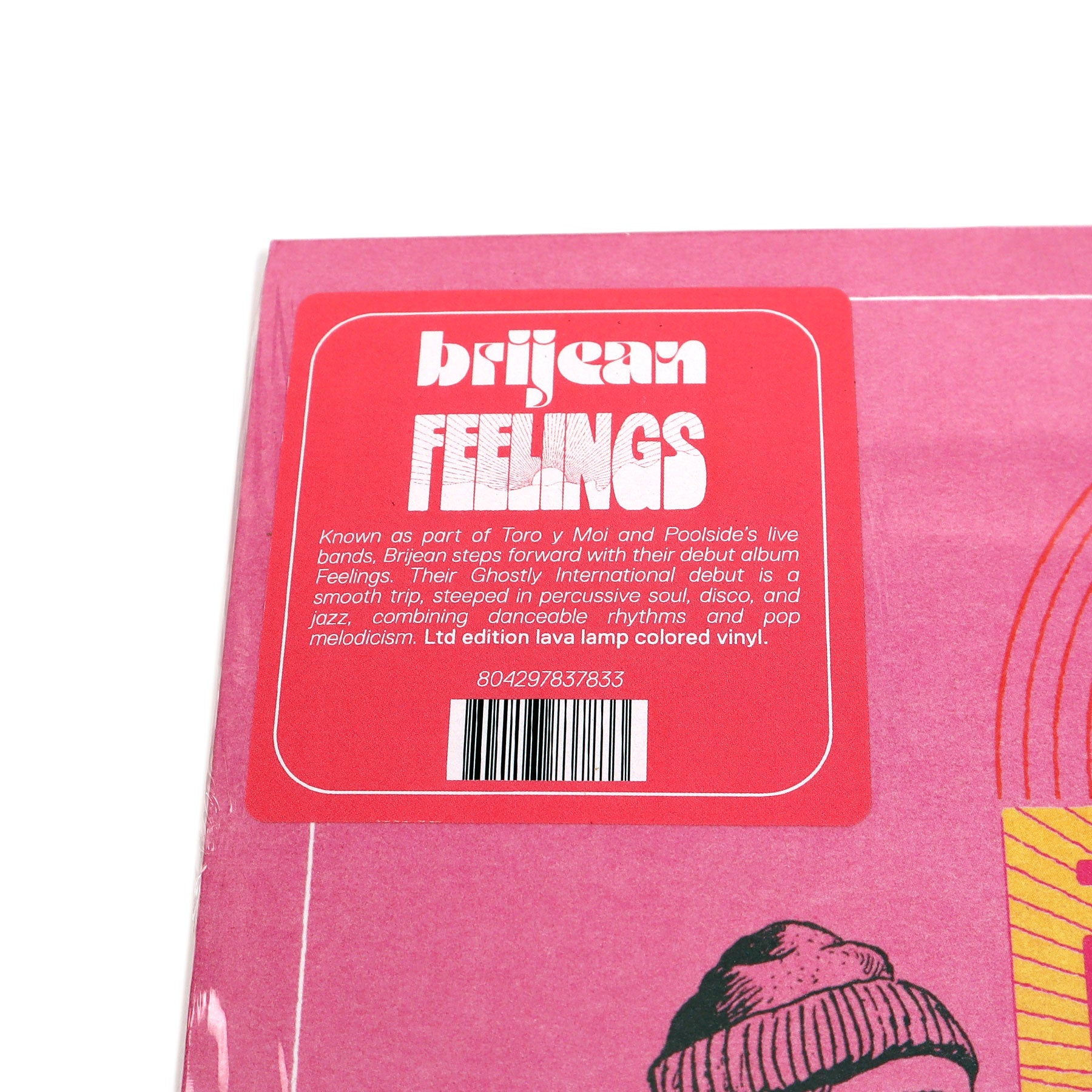 Brijean - Feelings: Indie Exclusive Colored Vinyl LP - Limited Edition